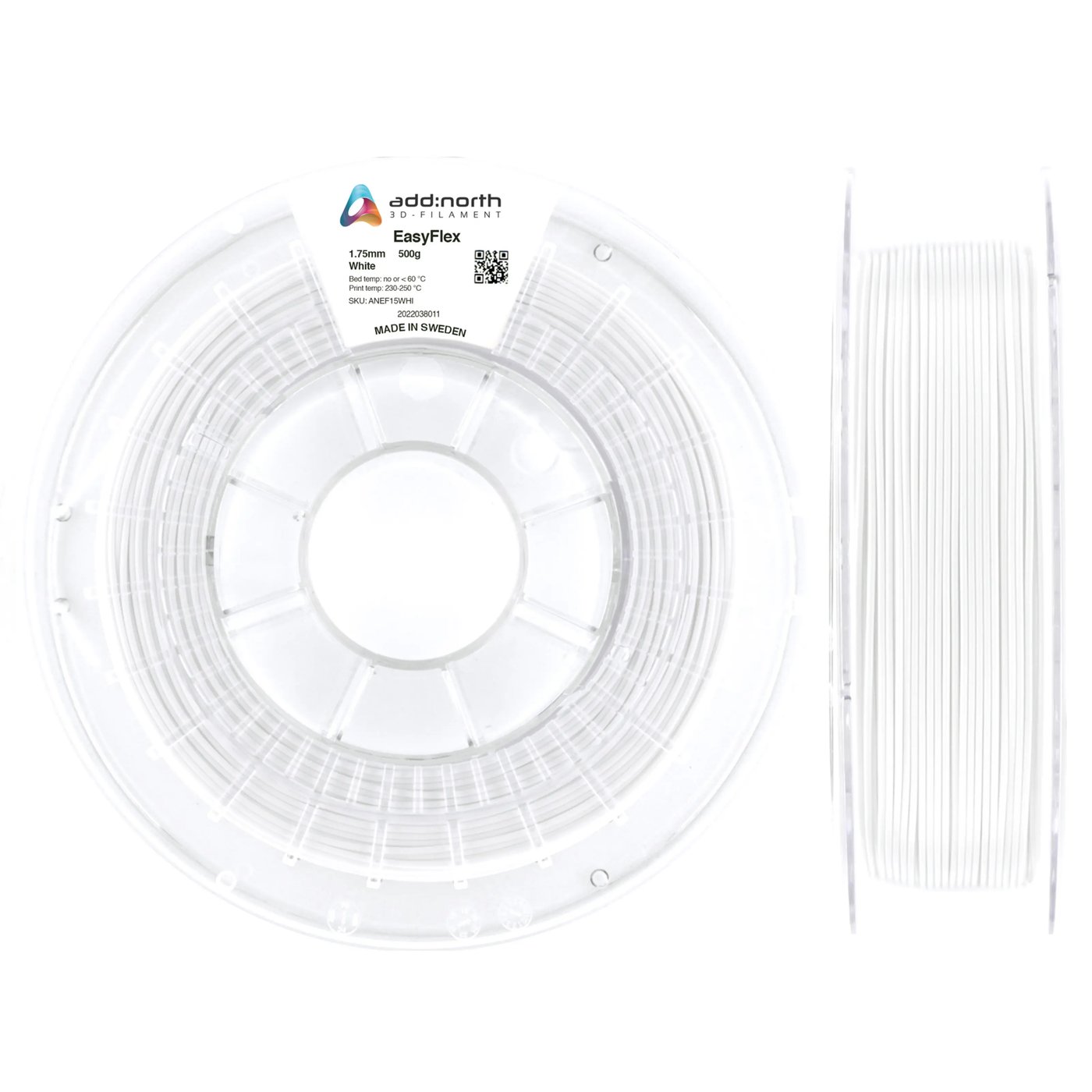 Addnorth Easyflex TPU-filament Vit
