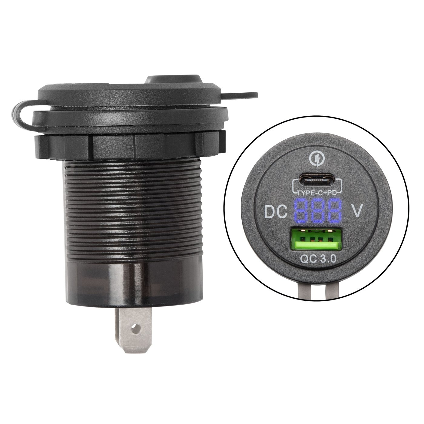 Luxorparts USB-laddare för panelmontage 30 W