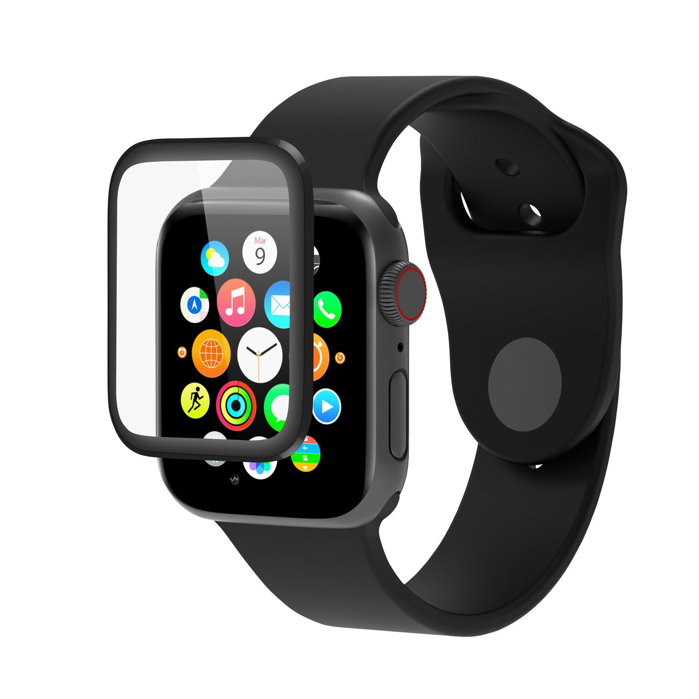 Linocell Elite Extreme Curved Skjermbeskytter for Apple Watch Series 5, 6 og SE 40 mm