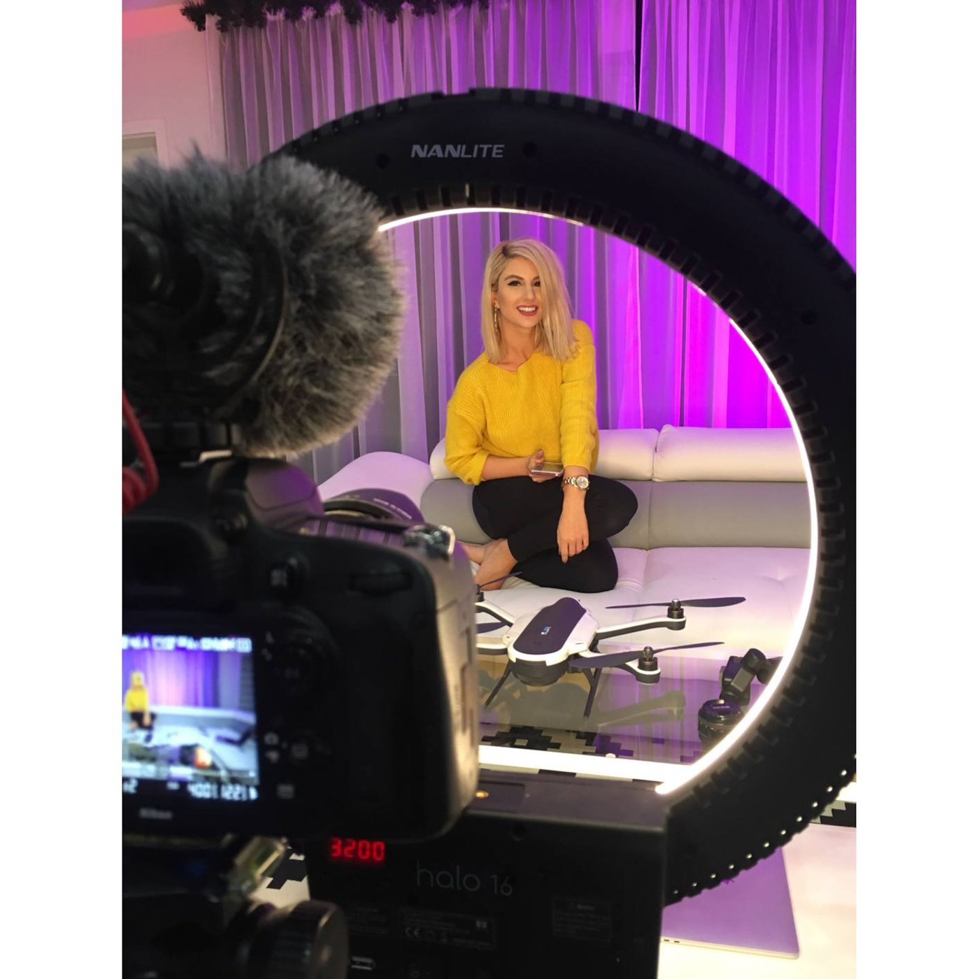 Nanlite Halo 16 LED-ringbelysning