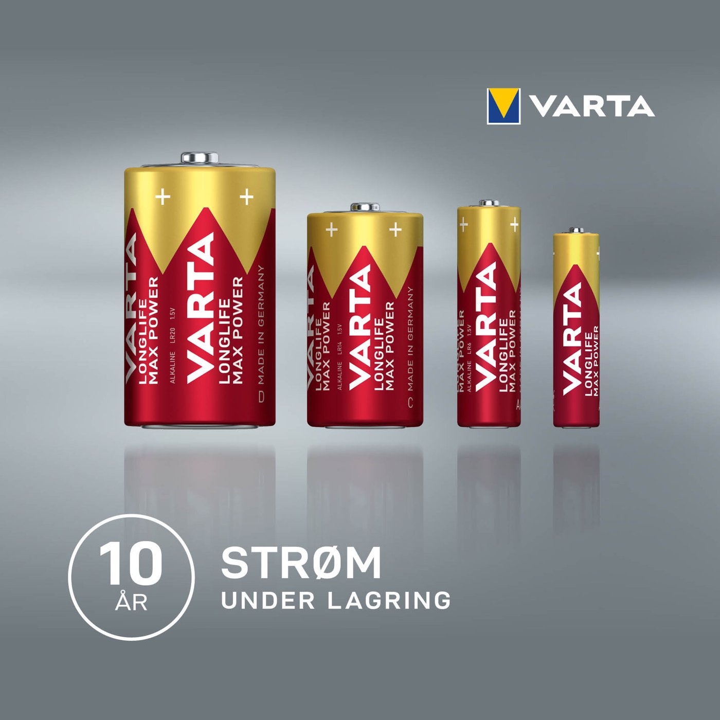 Varta Longlife Max Power AA-batterier 4-pk.
