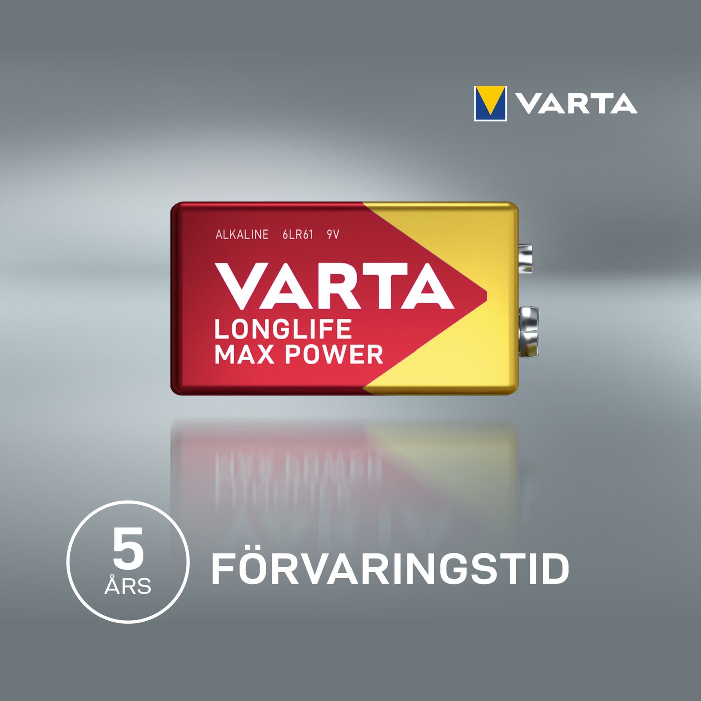 Varta Longlife Power Alkaliskt 9 V-batteri 1-pack