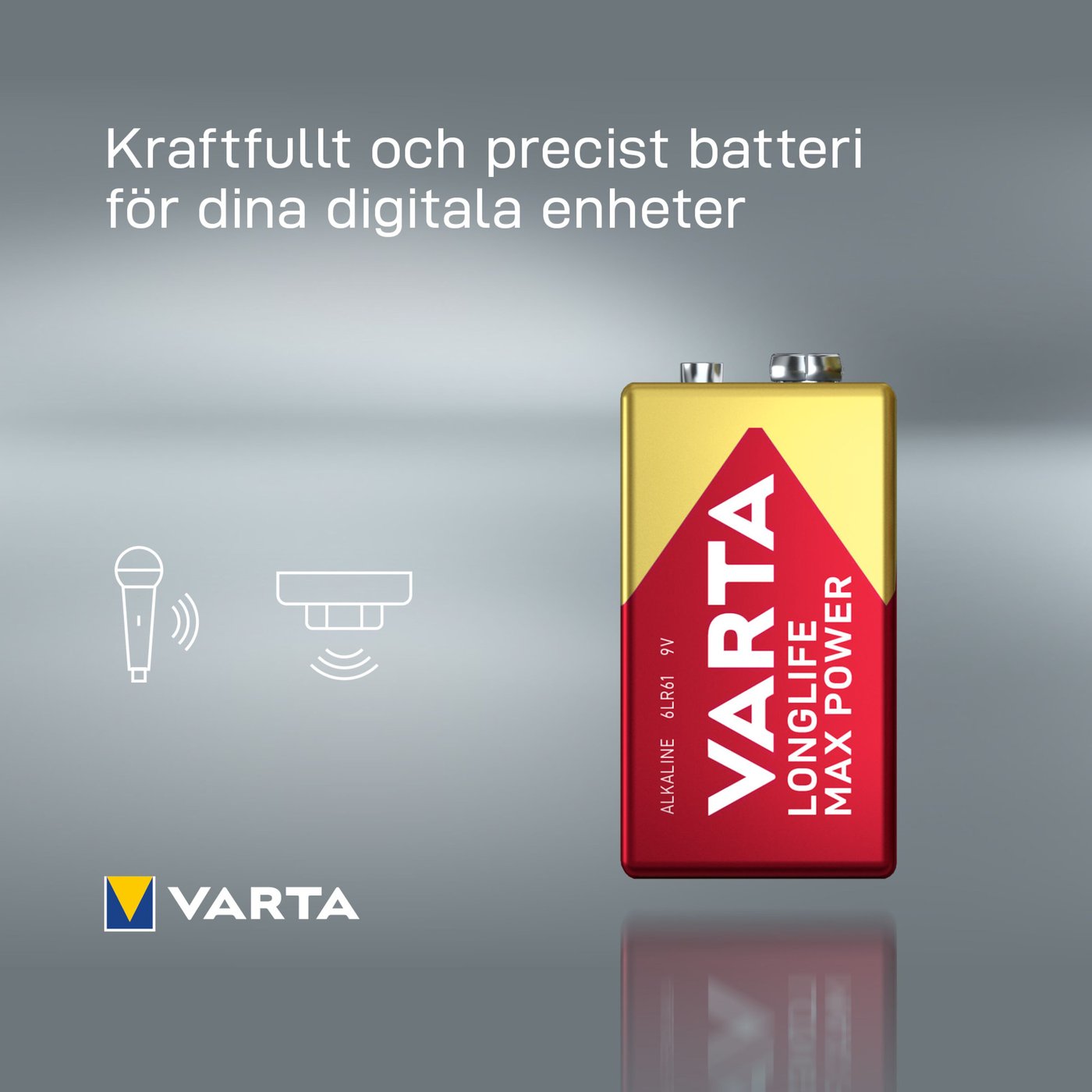 Varta Longlife Power Alkaliskt 9 V-batteri 1-pack