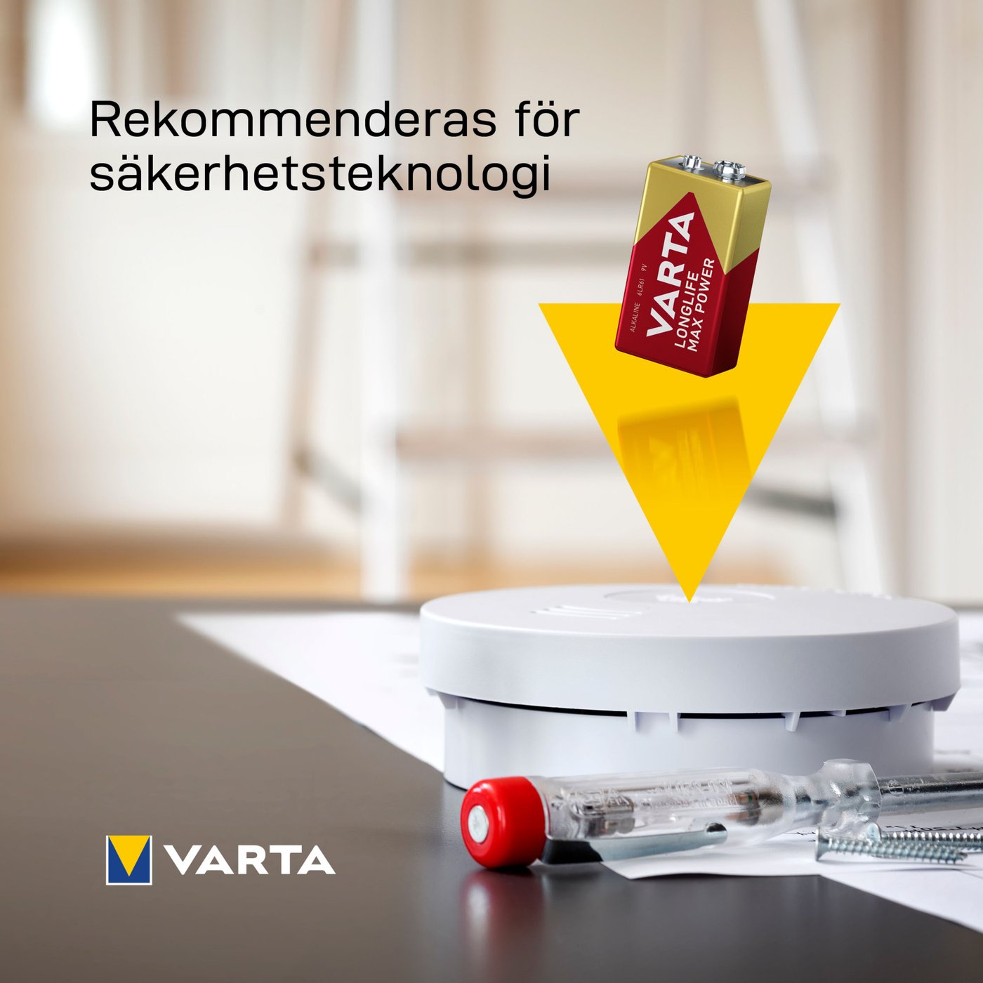 Varta Longlife Power Alkaliskt 9 V-batteri 1-pack