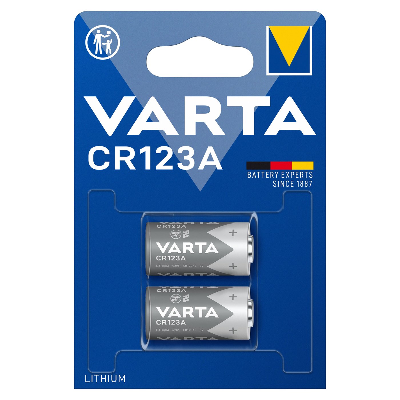 Varta Litiumbatteri CR123A 2-pack