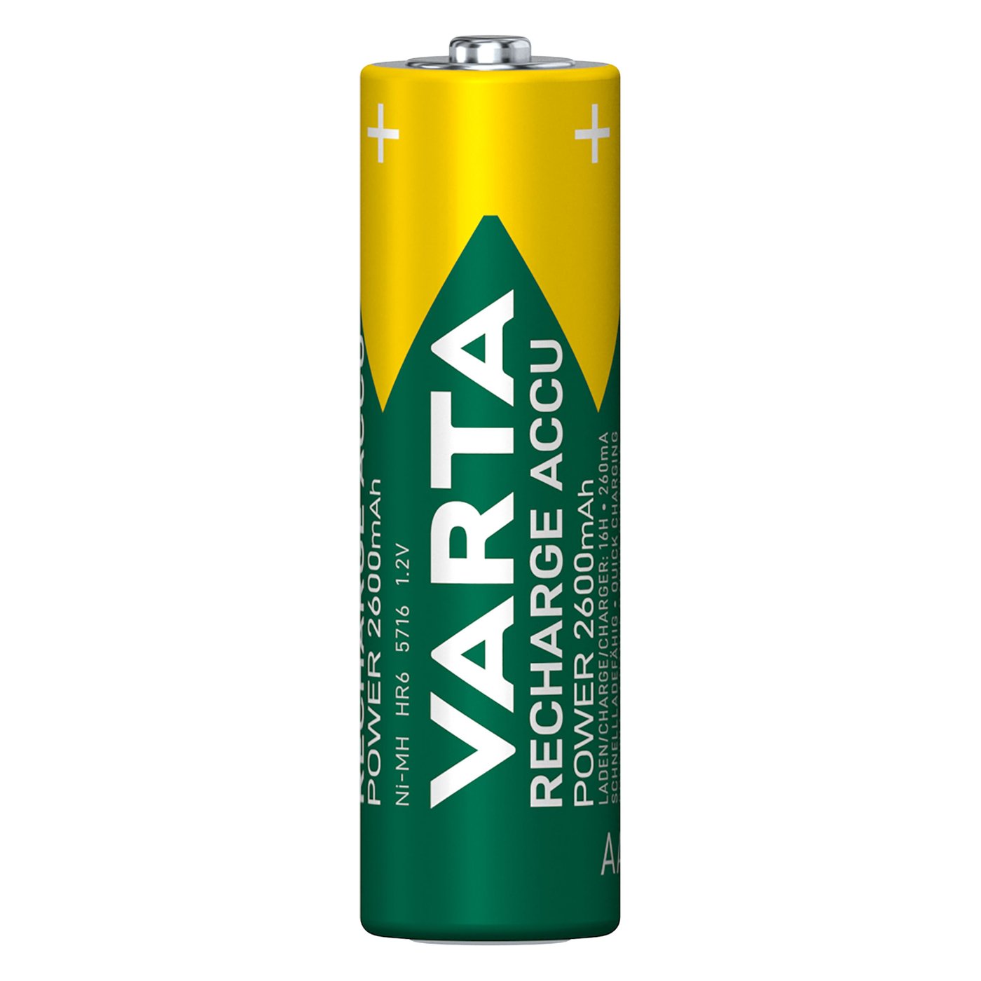 Varta Laddningsbara AA-batterier 2600 mAh 4-pack