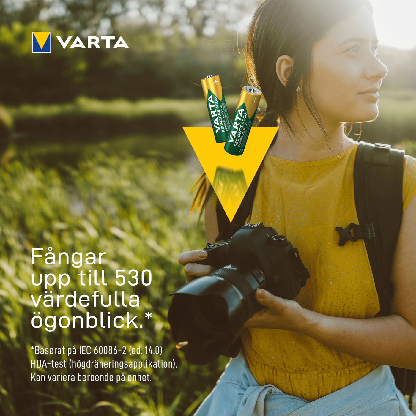 Varta Laddningsbara AA-batterier 2600 mAh 4-pack