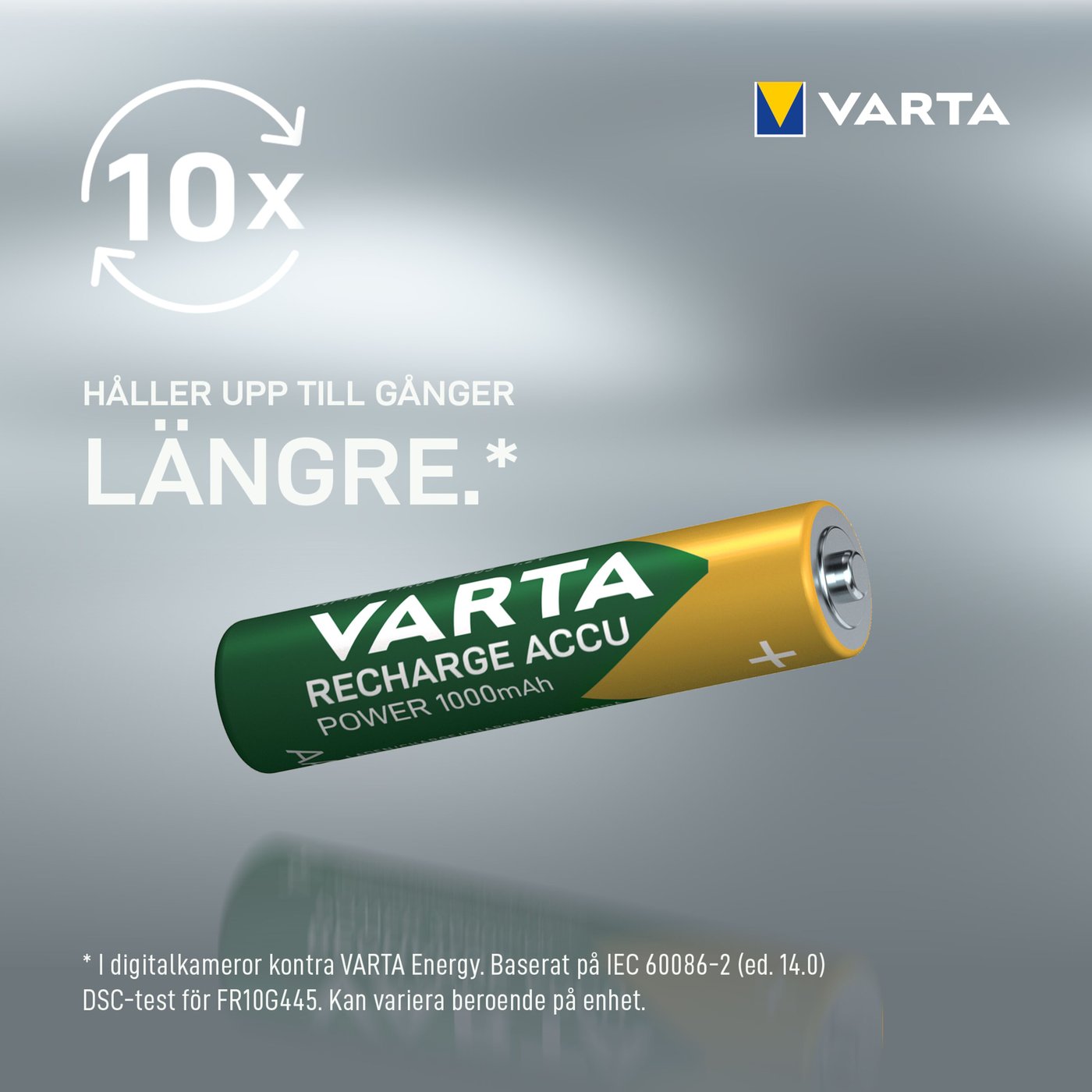 Varta Laddningsbara AAA-batterier 1000 mAh 4-pack