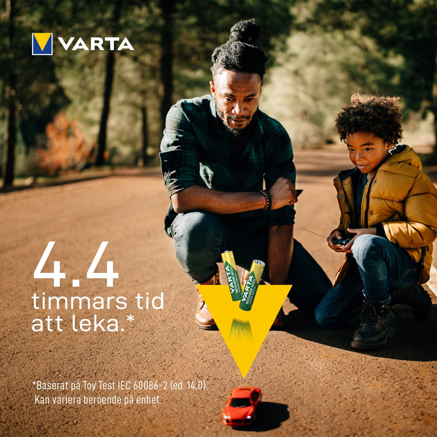 Varta Laddningsbara AAA-batterier 1000 mAh 4-pack