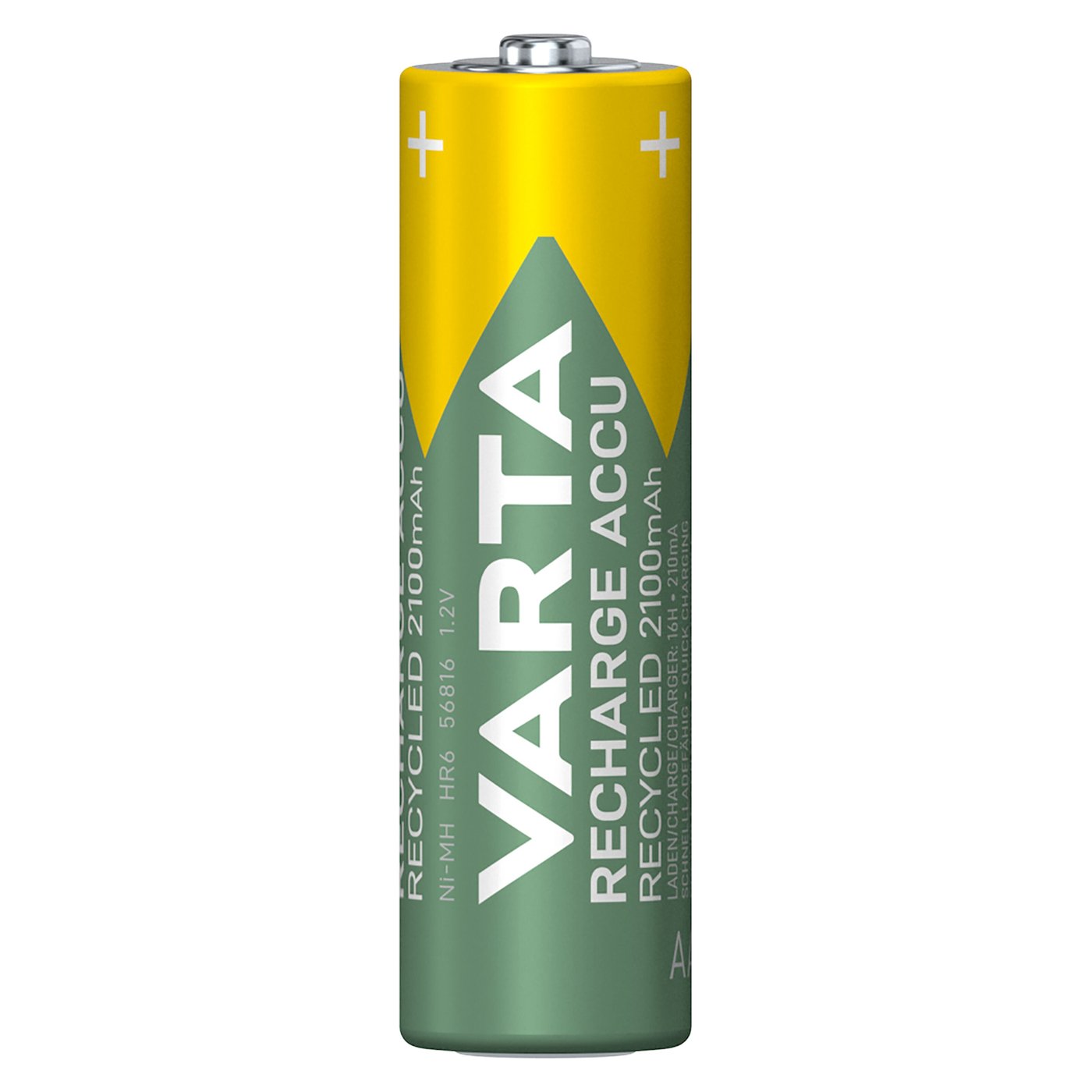 Varta Recharge Recycled AA-batterier 2100 mAh 6-pack