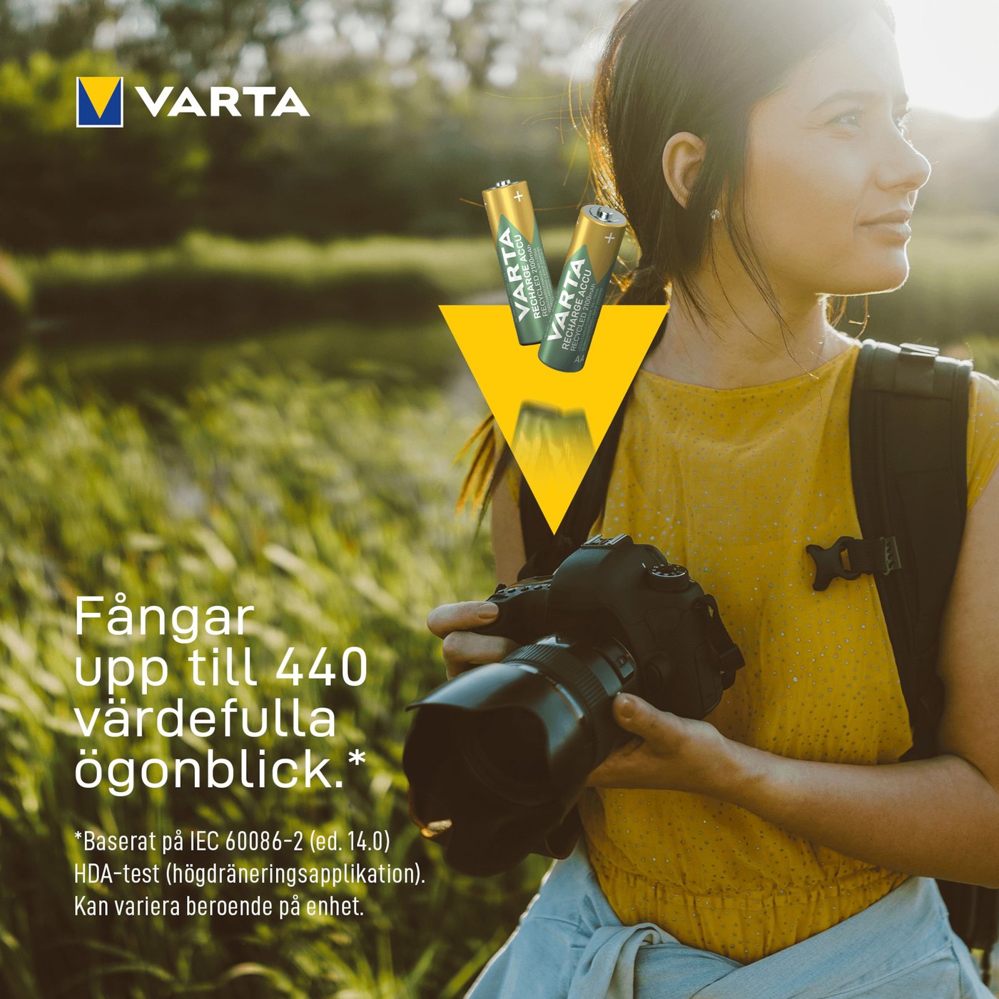 Varta Recharge Recycled AA-batterier 2100 mAh 6-pack