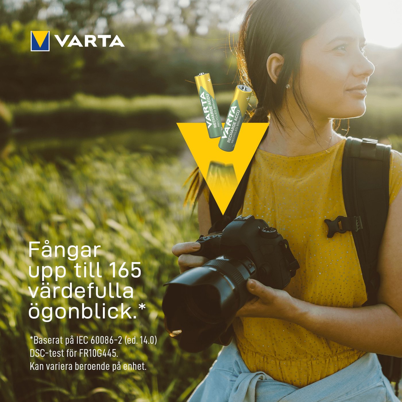 Varta Recharge Recycled AAA-batterier 800 mAh 6-pack
