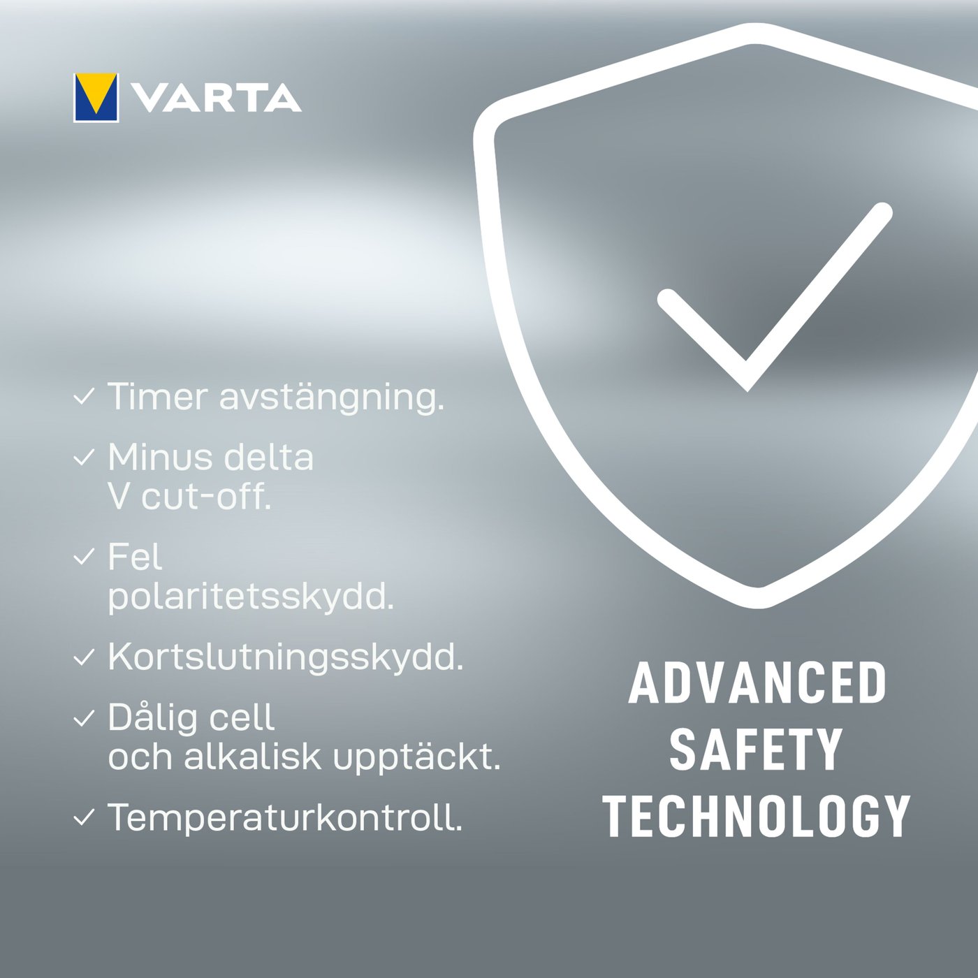 Varta Snabb batteriladdare med övervakning