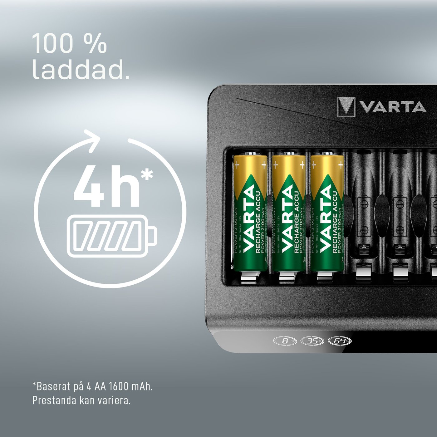 Varta LCD Multi Charger+ Batteriladdare