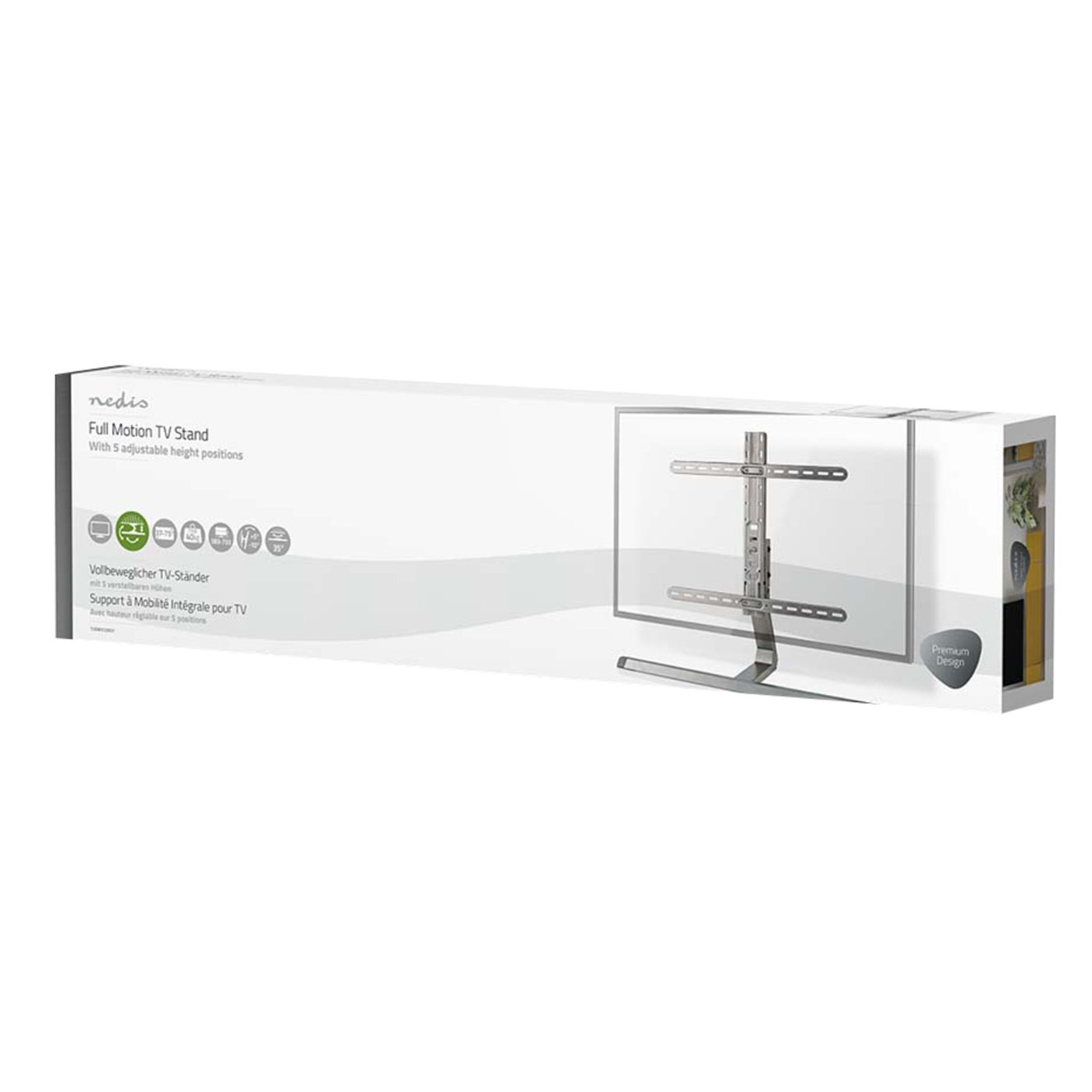 Nedis Tilt- och roterbart bordsstativ för tv 37-75"