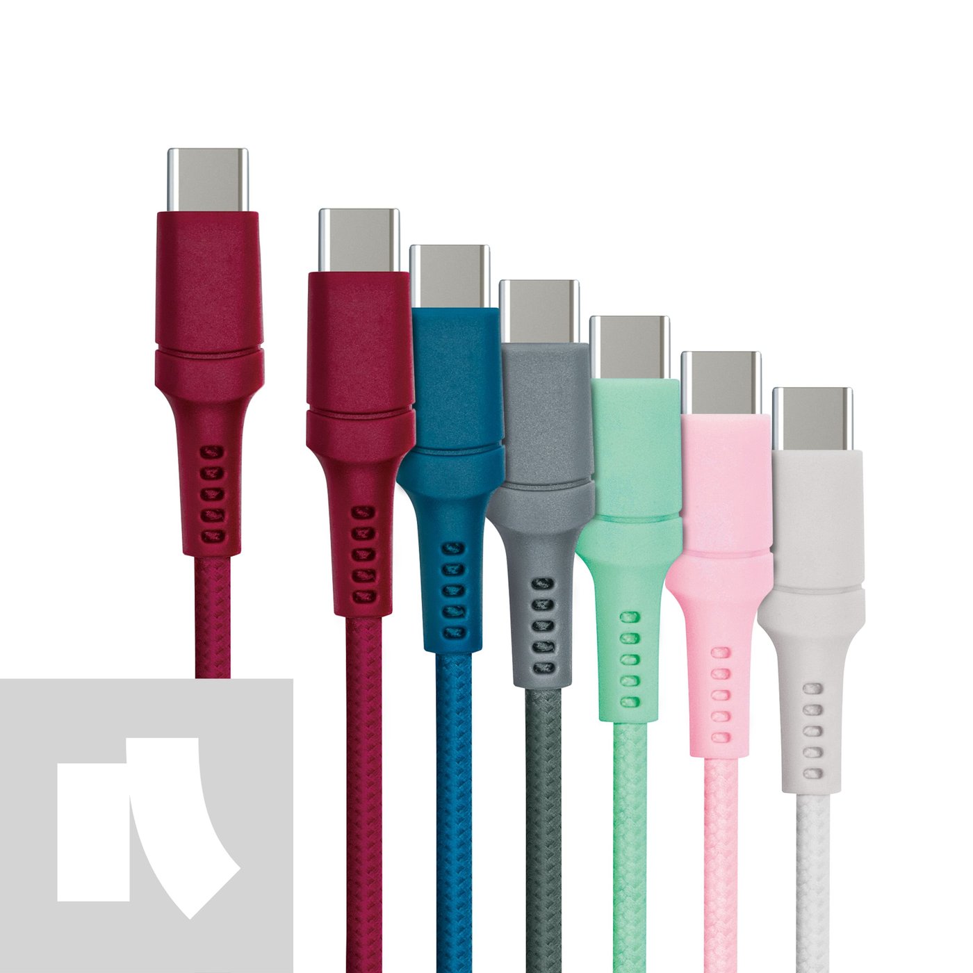 USB-C till USB-C 0,5 m Grå