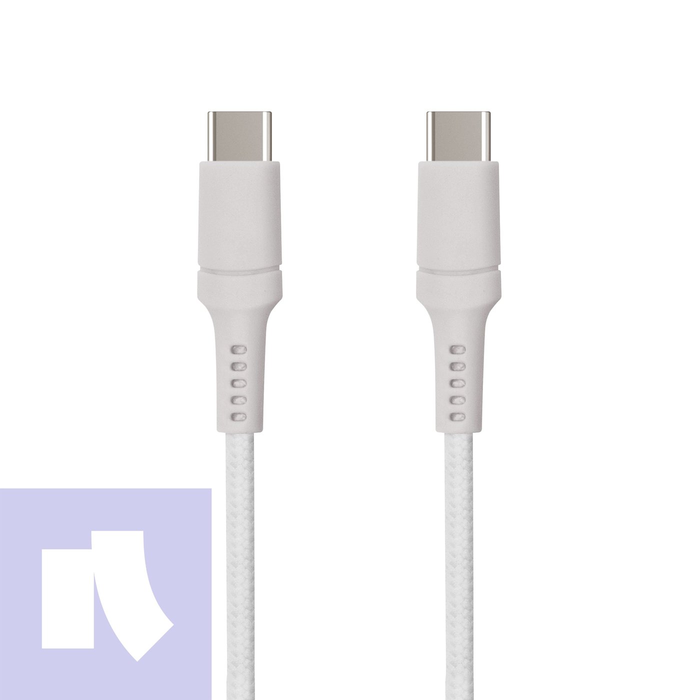 USB-C till USB-C 0,5 m Grå