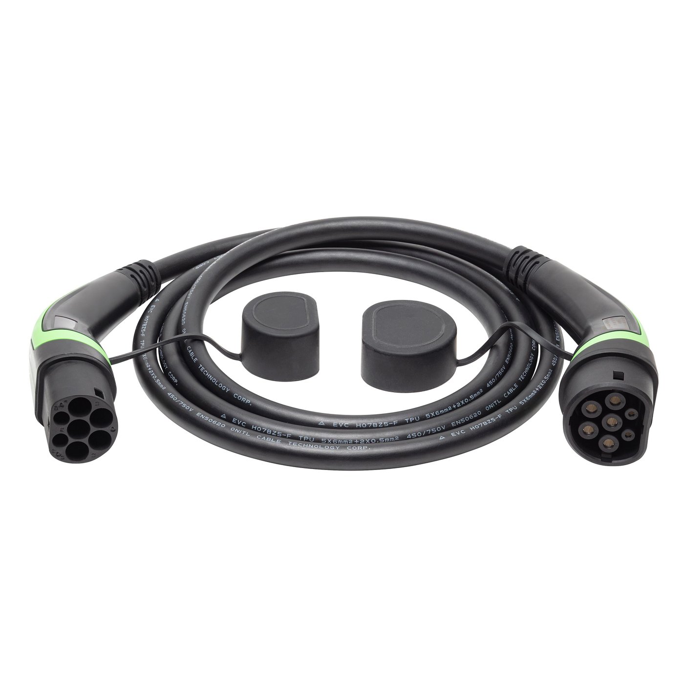 Luxorparts BEV Type 2 Ladekabel for elbil 22 kW 3-faset 2,5 m