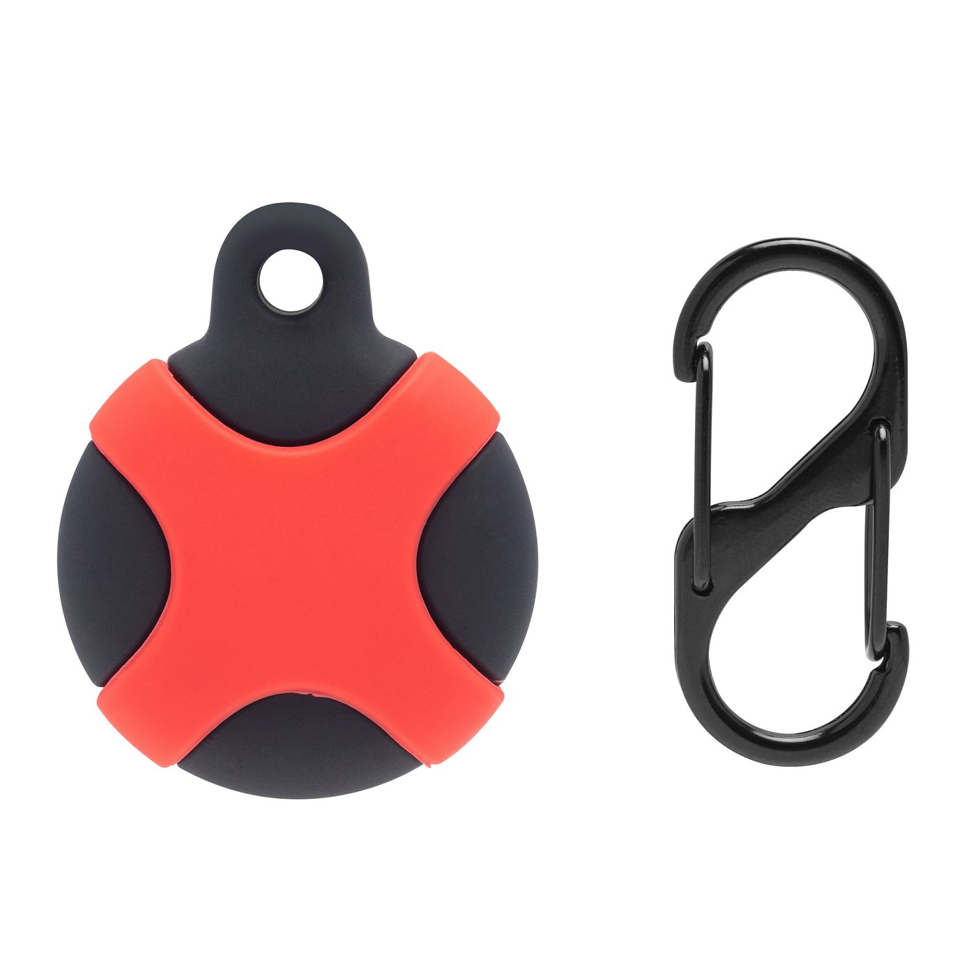 Linocell AirTag silikonfodral för djur Svart/Röd