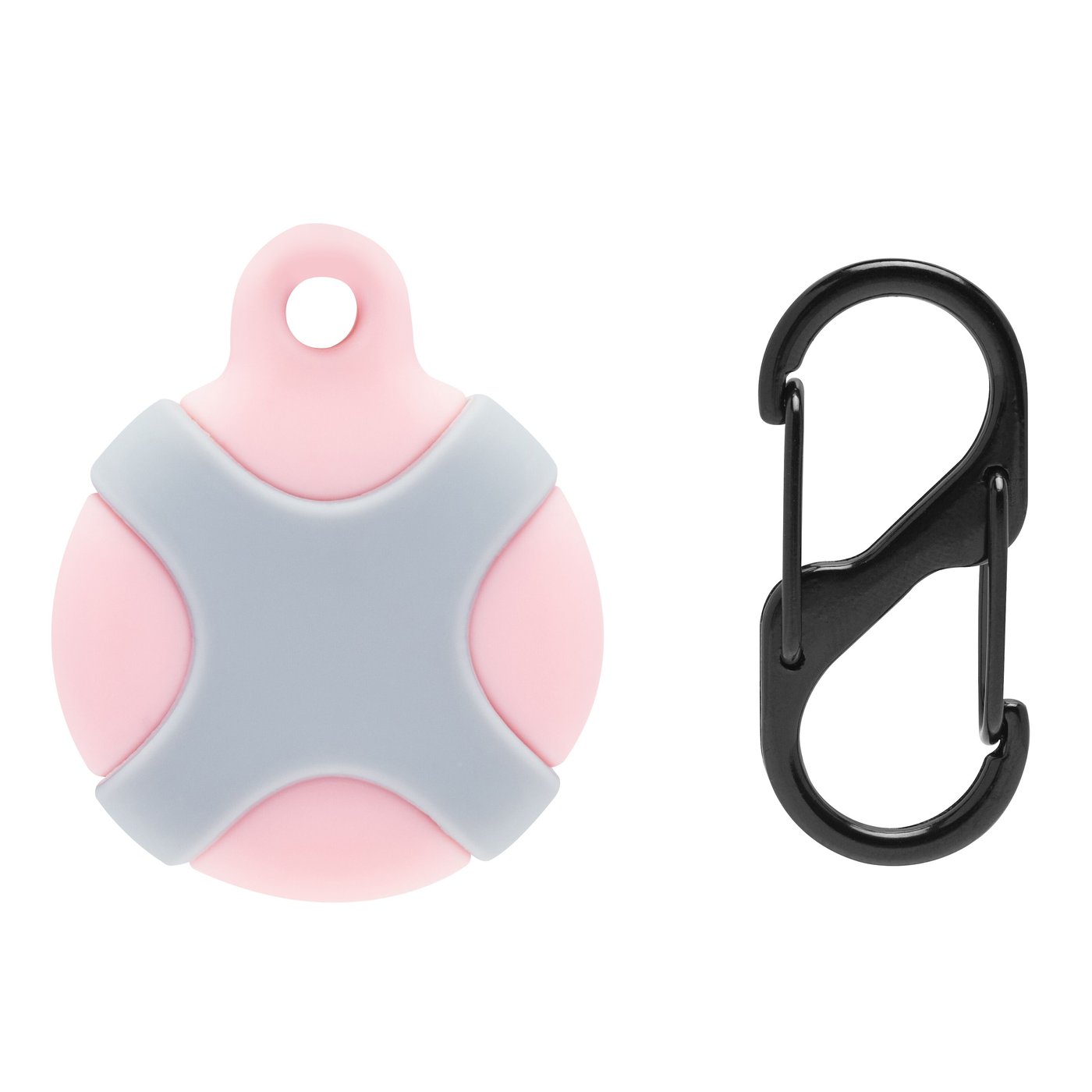 Linocell AirTag Silikonetui for dyr Rosa/Grå