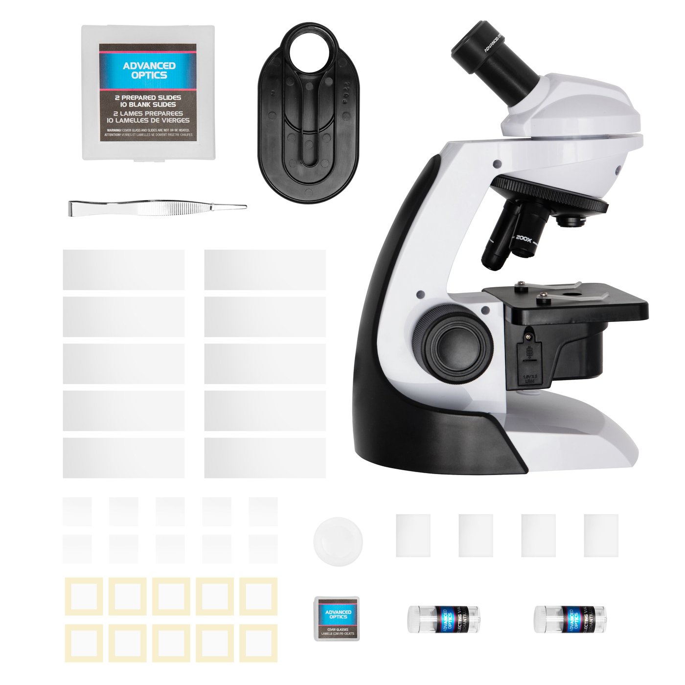 Playknowlogy Kraftig mikroskop 800x