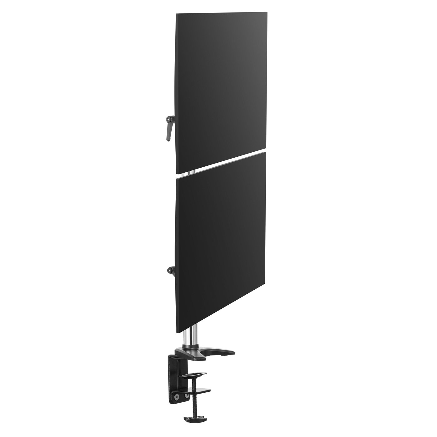 Plexgear Bordsfäste med 2 armar för skärmar på 15-27”