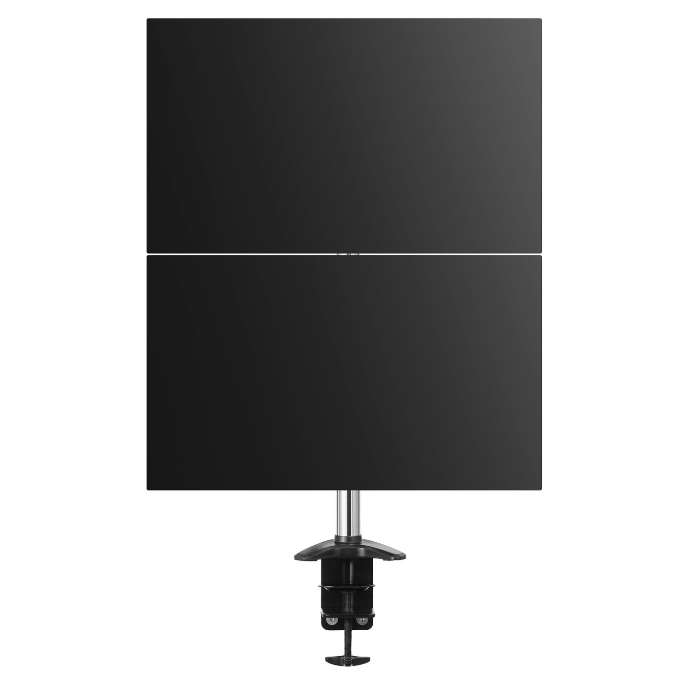 Plexgear Bordsfäste med 2 armar för skärmar på 15-27”