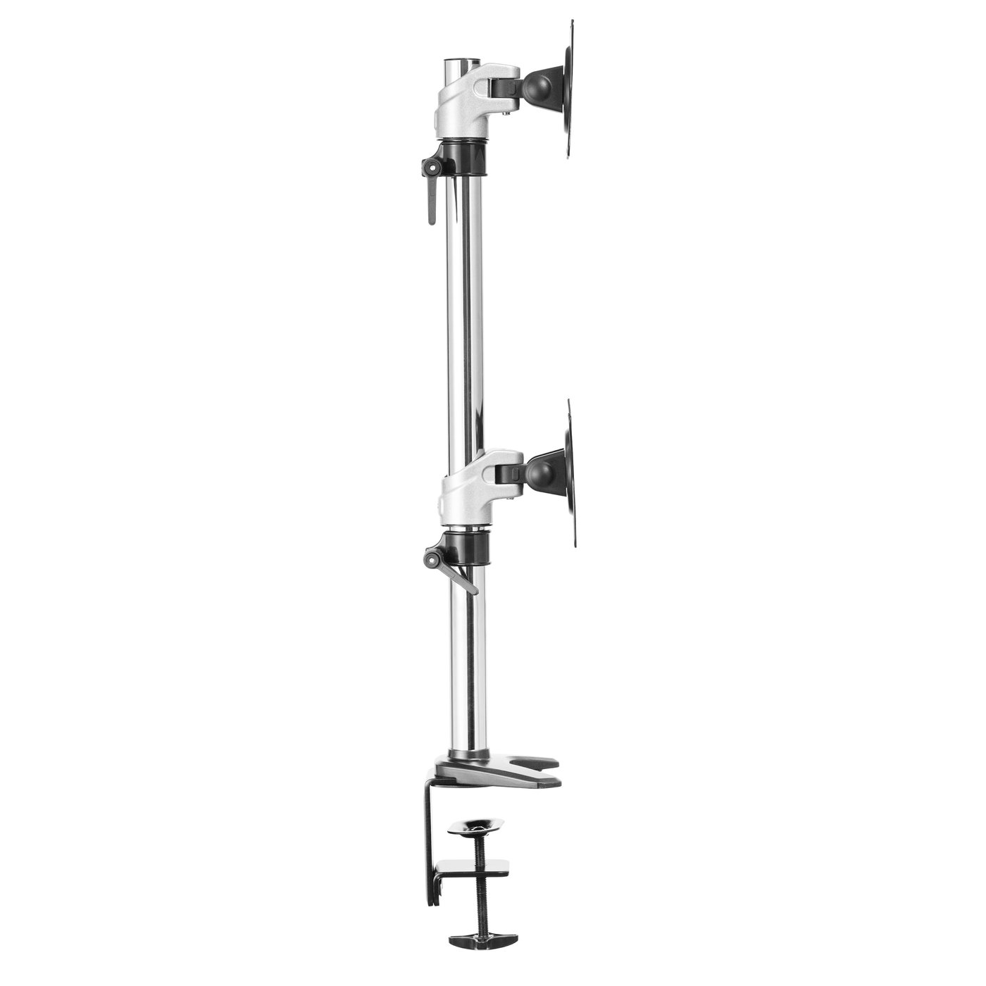 Plexgear Bordsfäste med 2 armar för skärmar på 15-27”