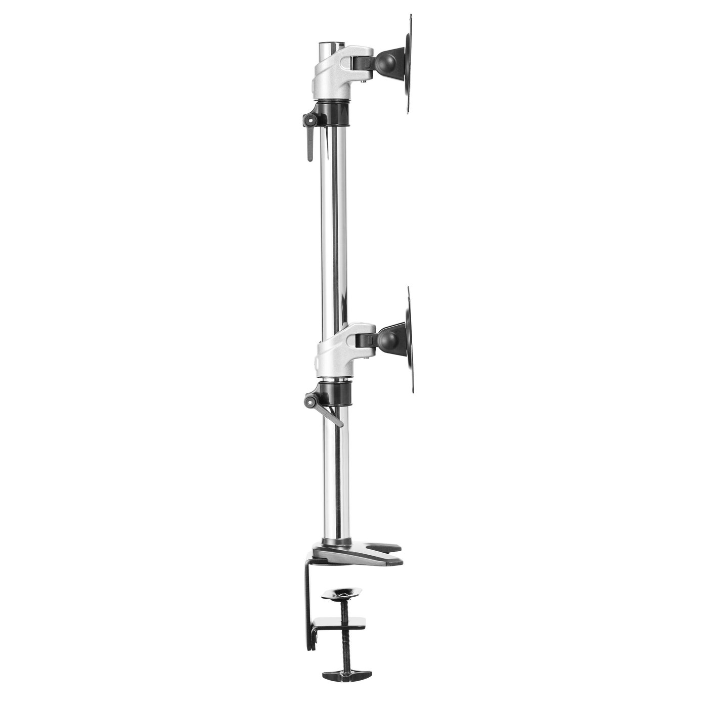 Plexgear Bordsfäste med 2 armar för skärmar på 15-27”