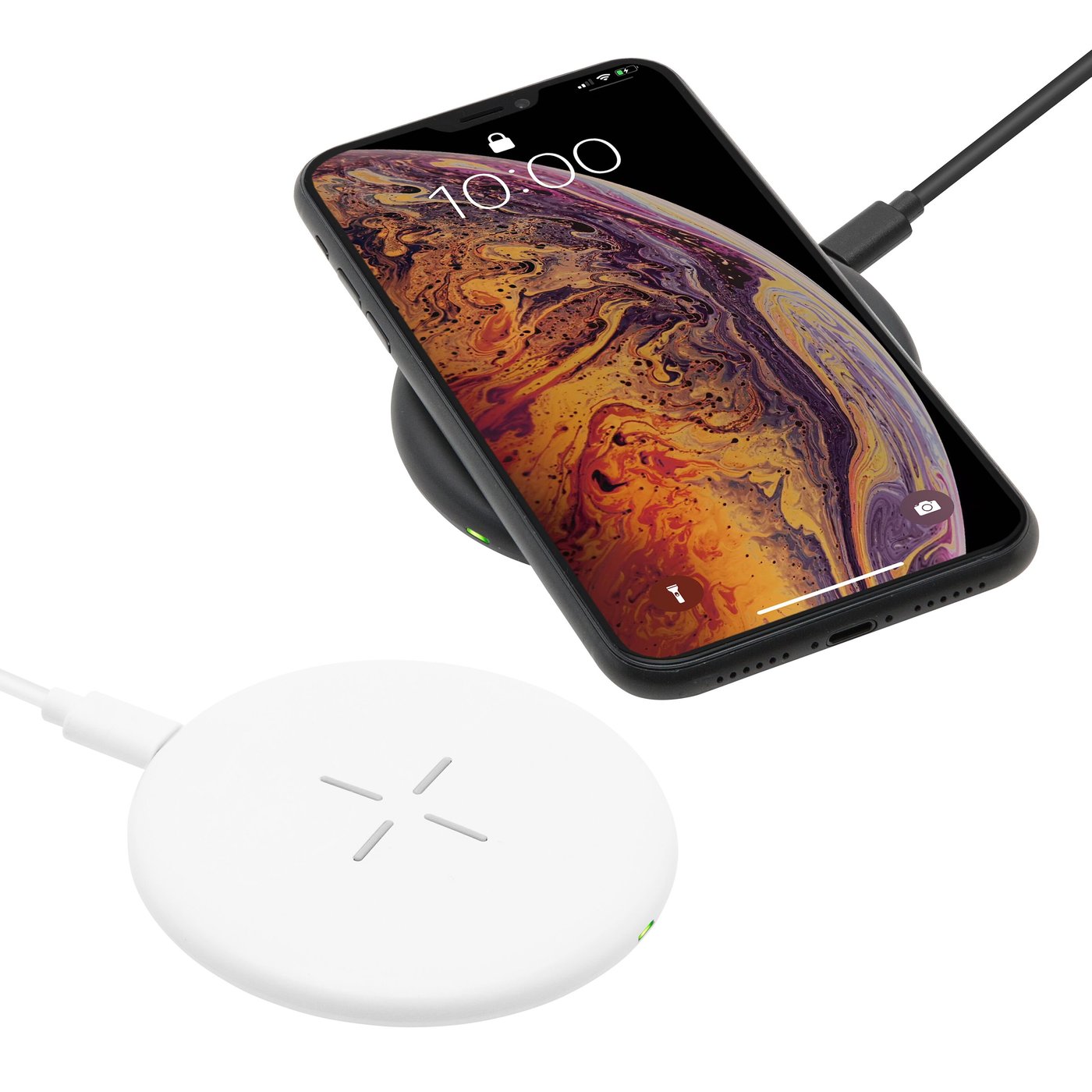 Linocell Trådlös Qi-snabbladdare 15 W Svart