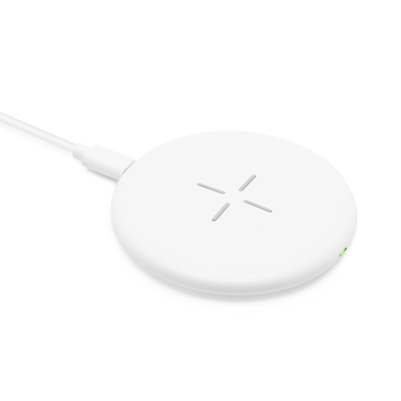 Linocell Trådlös Qi-snabbladdare 15 W Vit