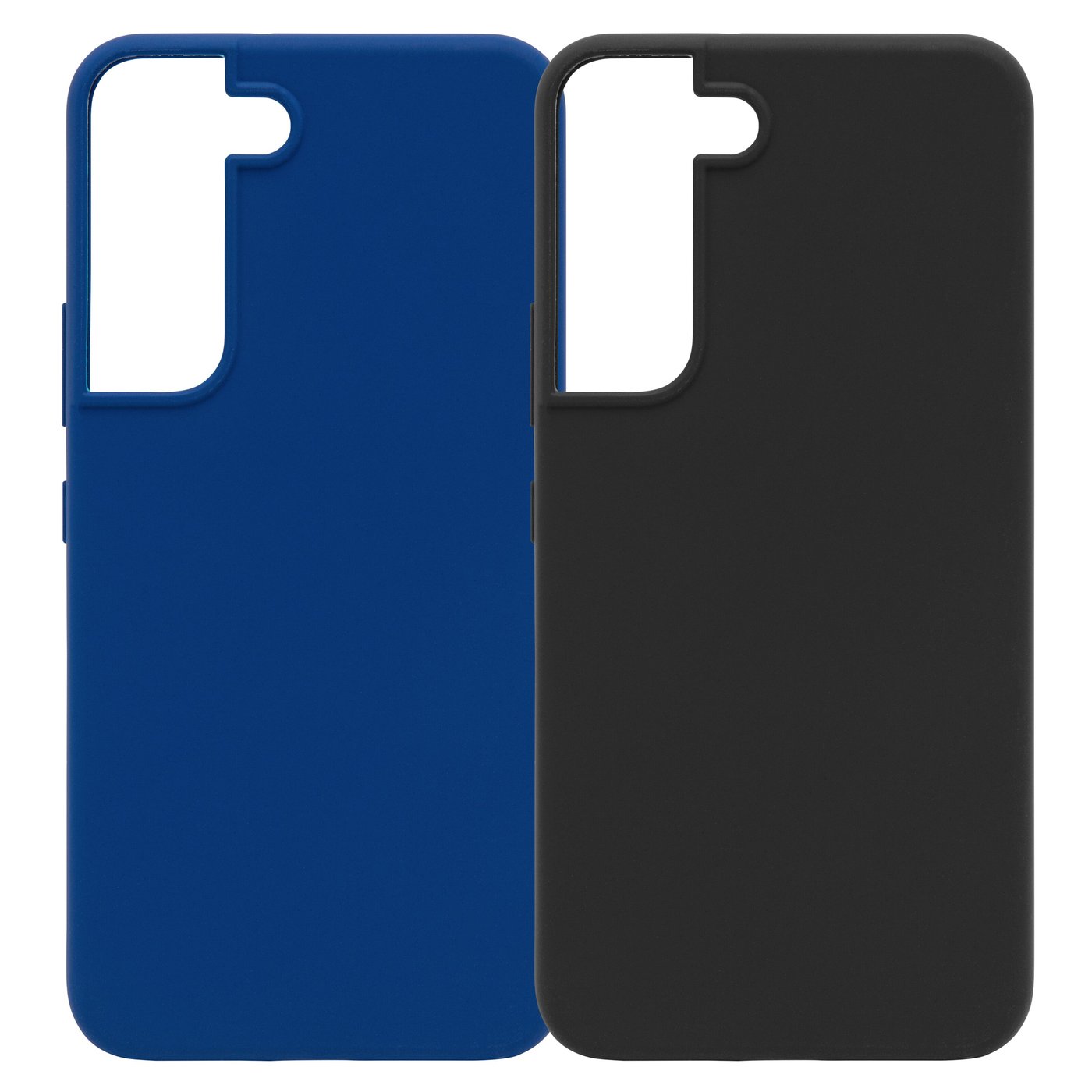 Linocell Rubber Case for Galaxy S22 Blå