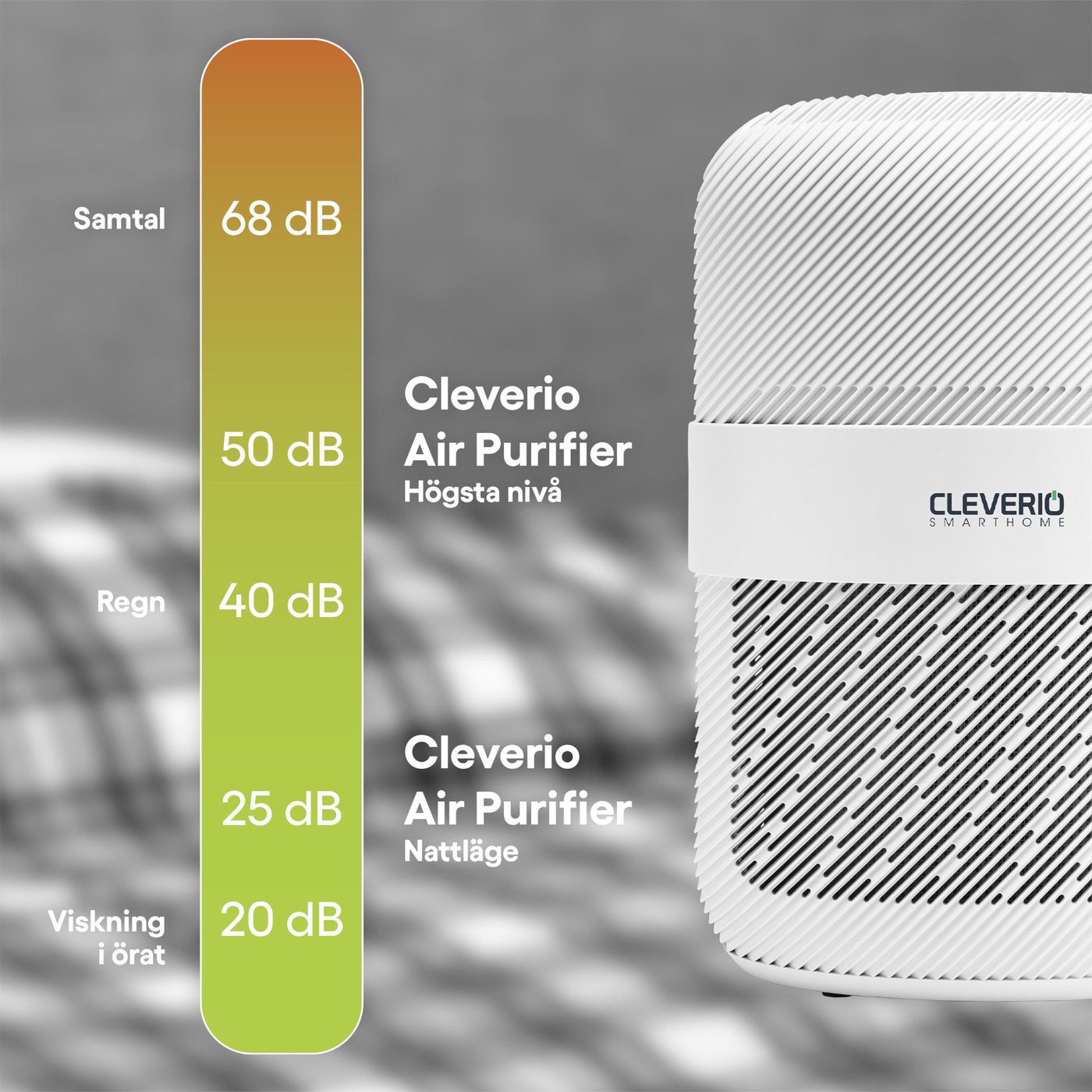 Cleverio Air Purifier smart luftrenare