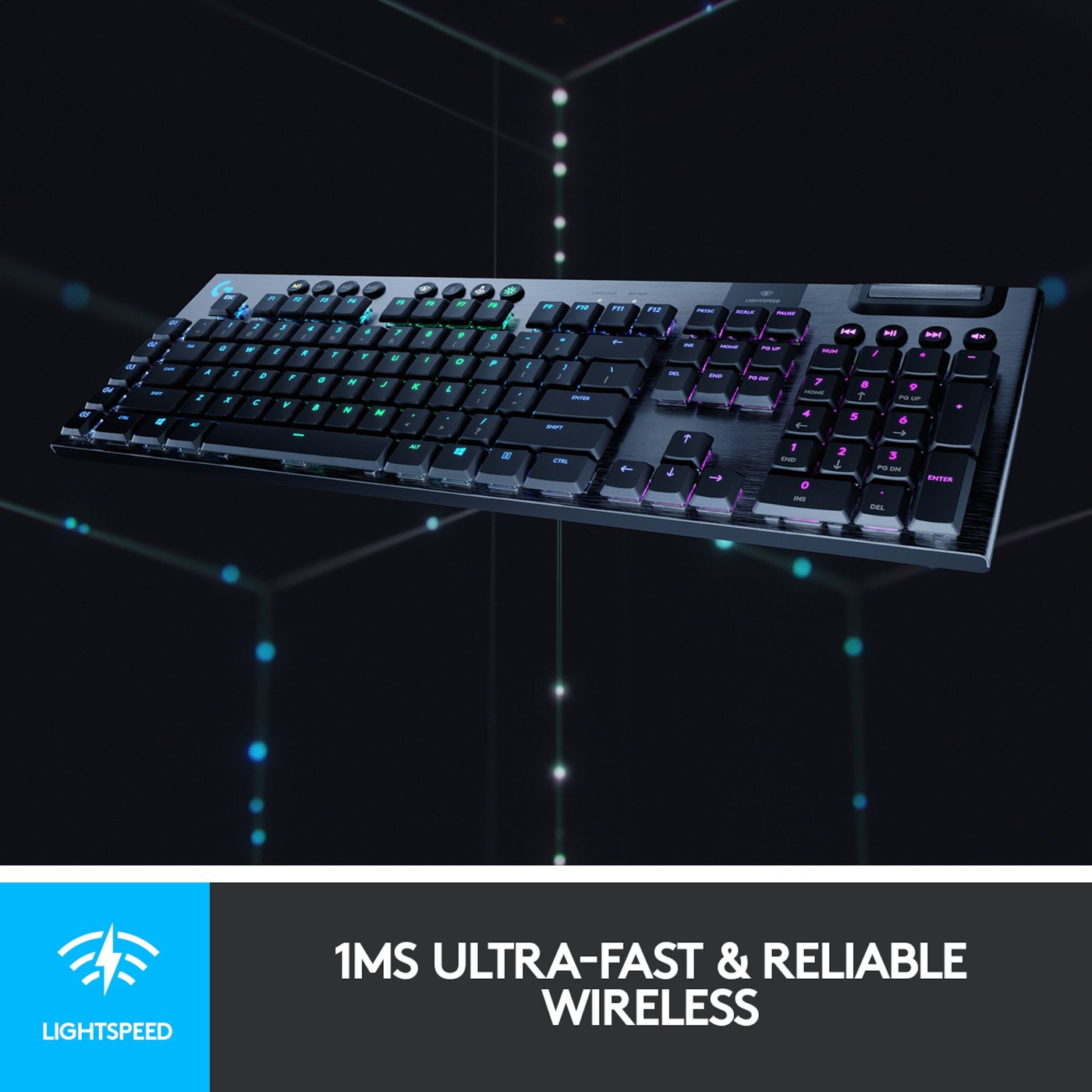 Logitech G 915 Lightspeed Mekanisk tastatur GL Clicky