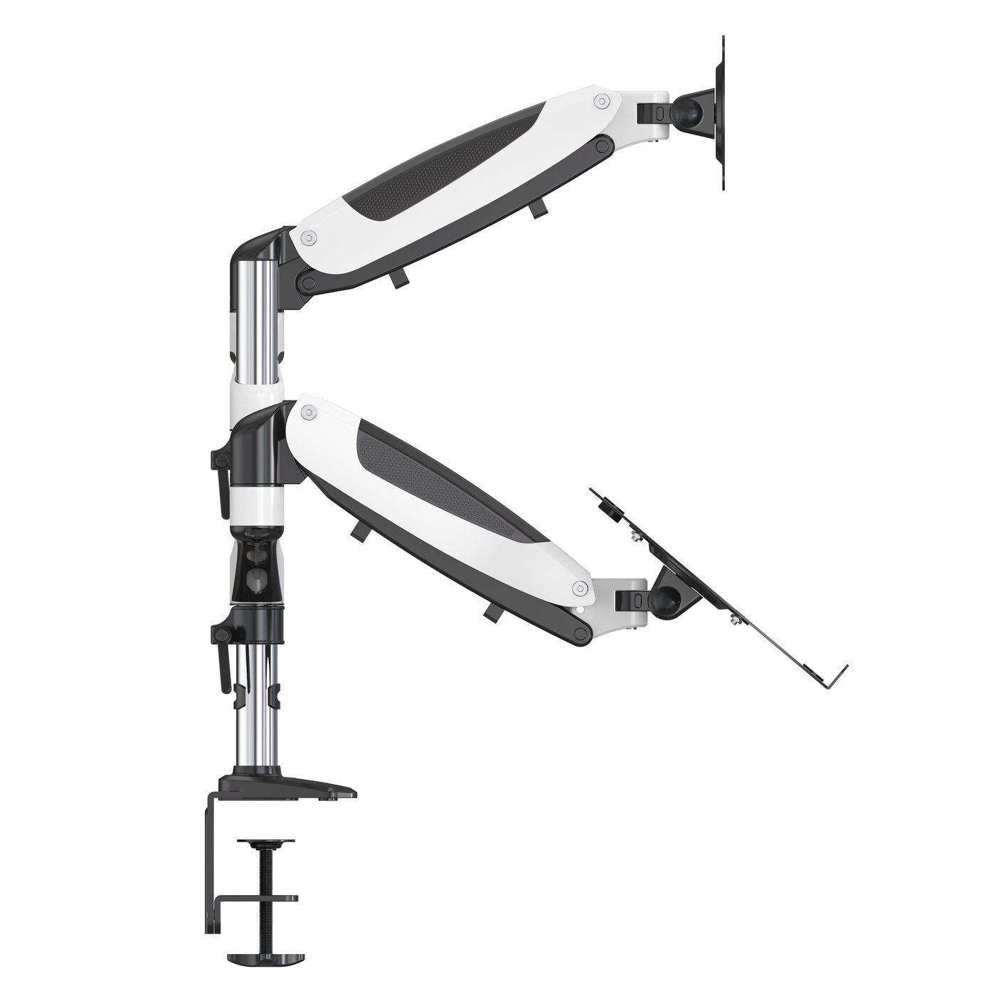 Plexgear Kombinerat bordsfäste för laptop och monitor 13-32”