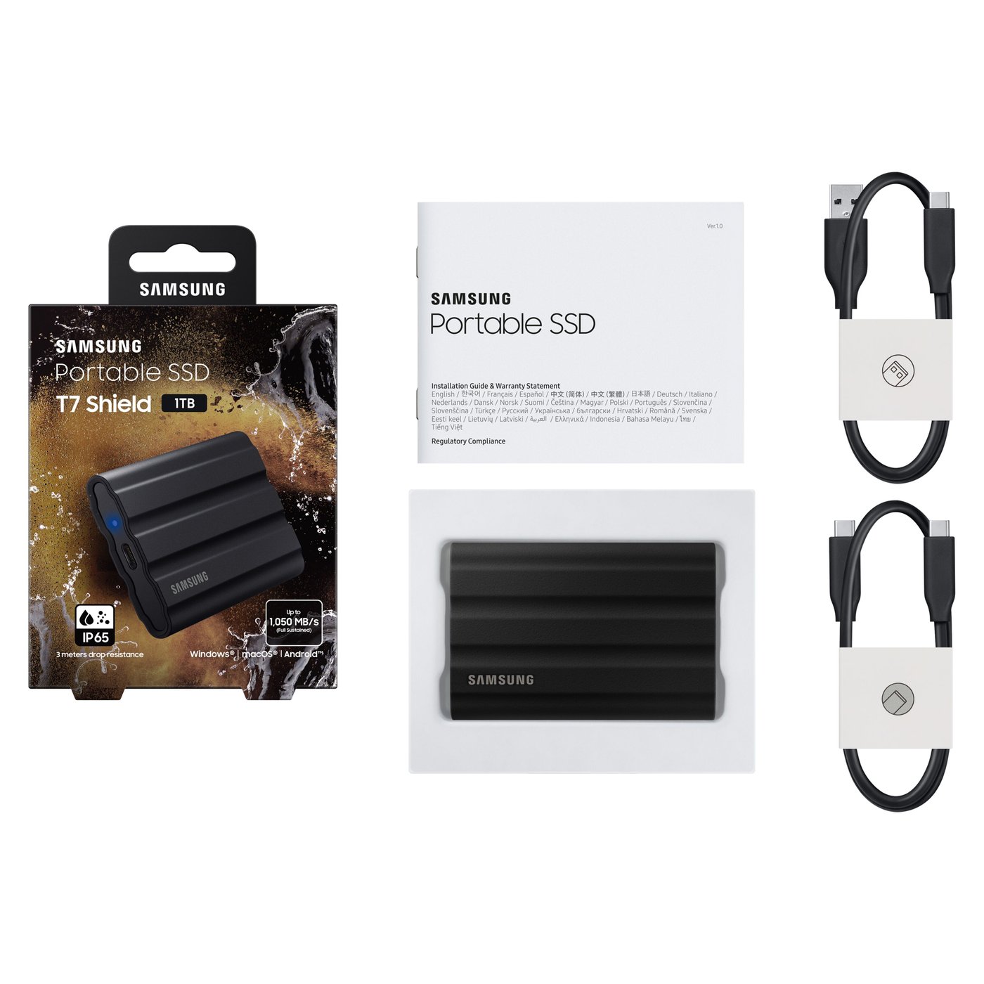 Samsung T7 Shield Ekstern SSD-disk 1 TB