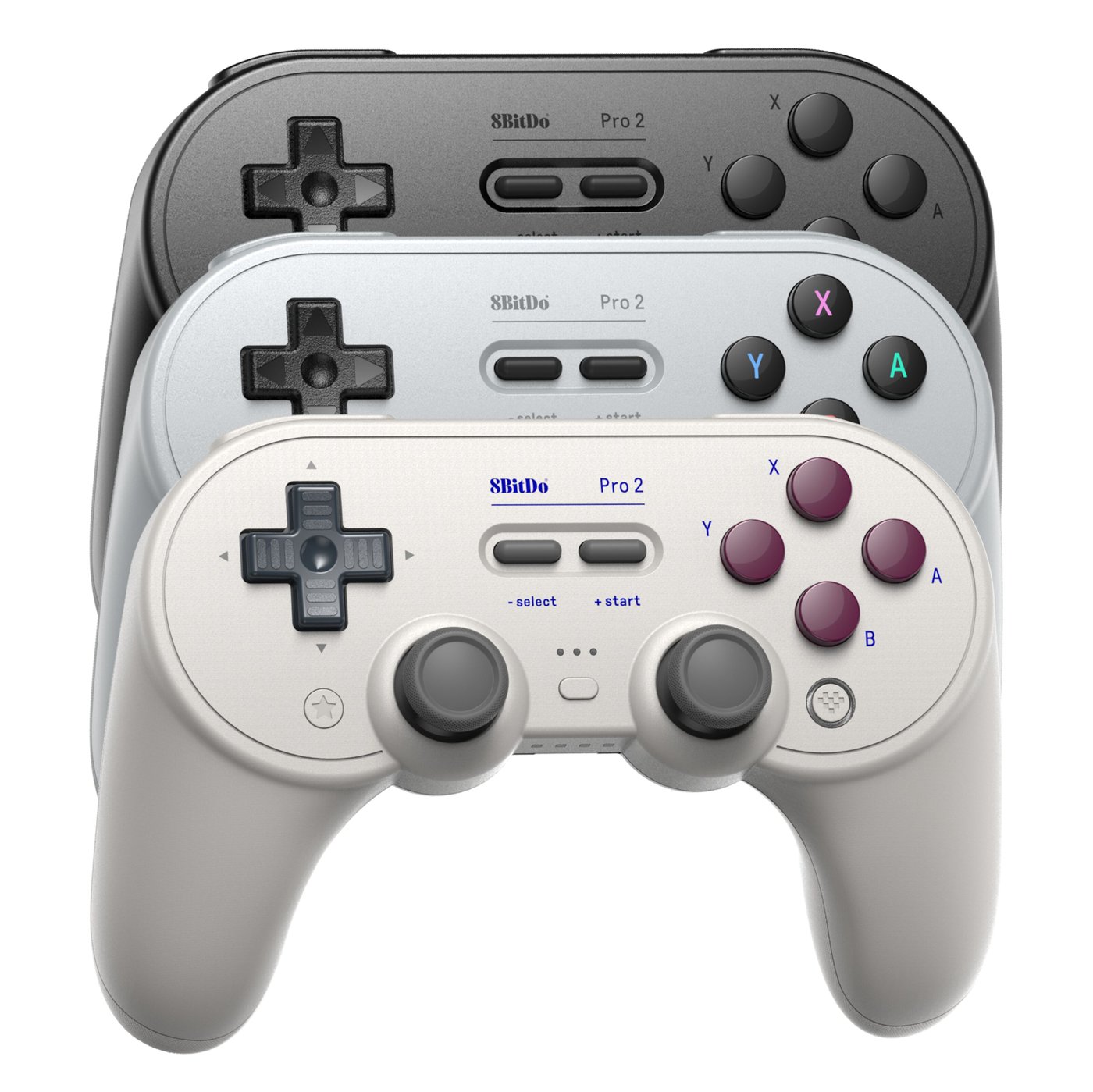 8Bitdo Pro 2 Bluetooth Håndkontroller Grå