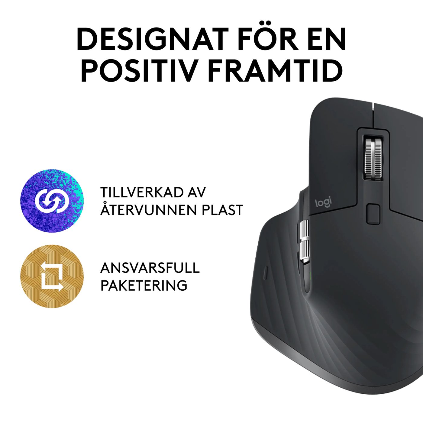 Logitech Mx Master 3s Trådlös datormus Graphite
