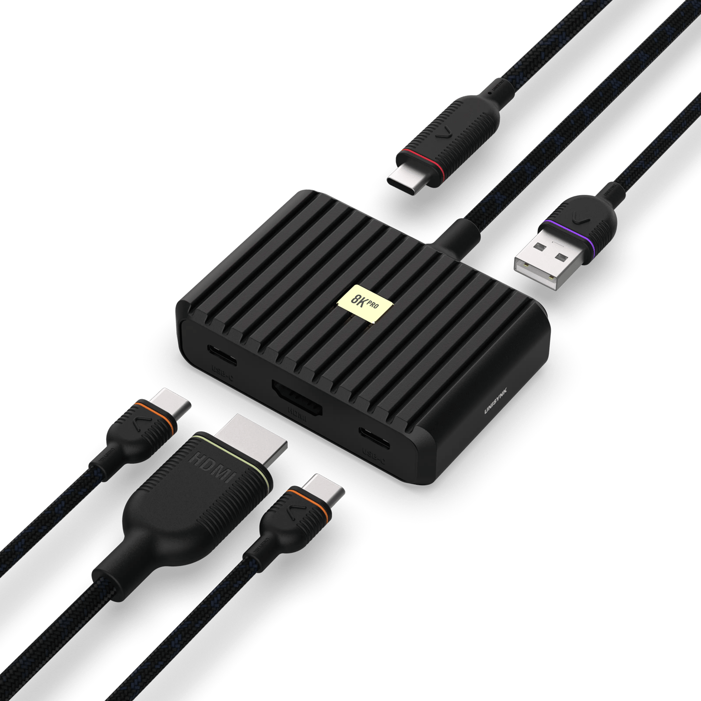 Unisynk USB-C-Hub 5 porter 8K