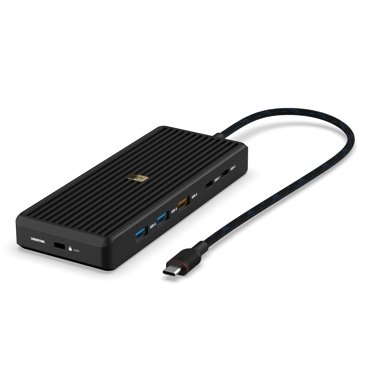 Unisynk USB-C-Hub 12 porter 8K for to skjermer