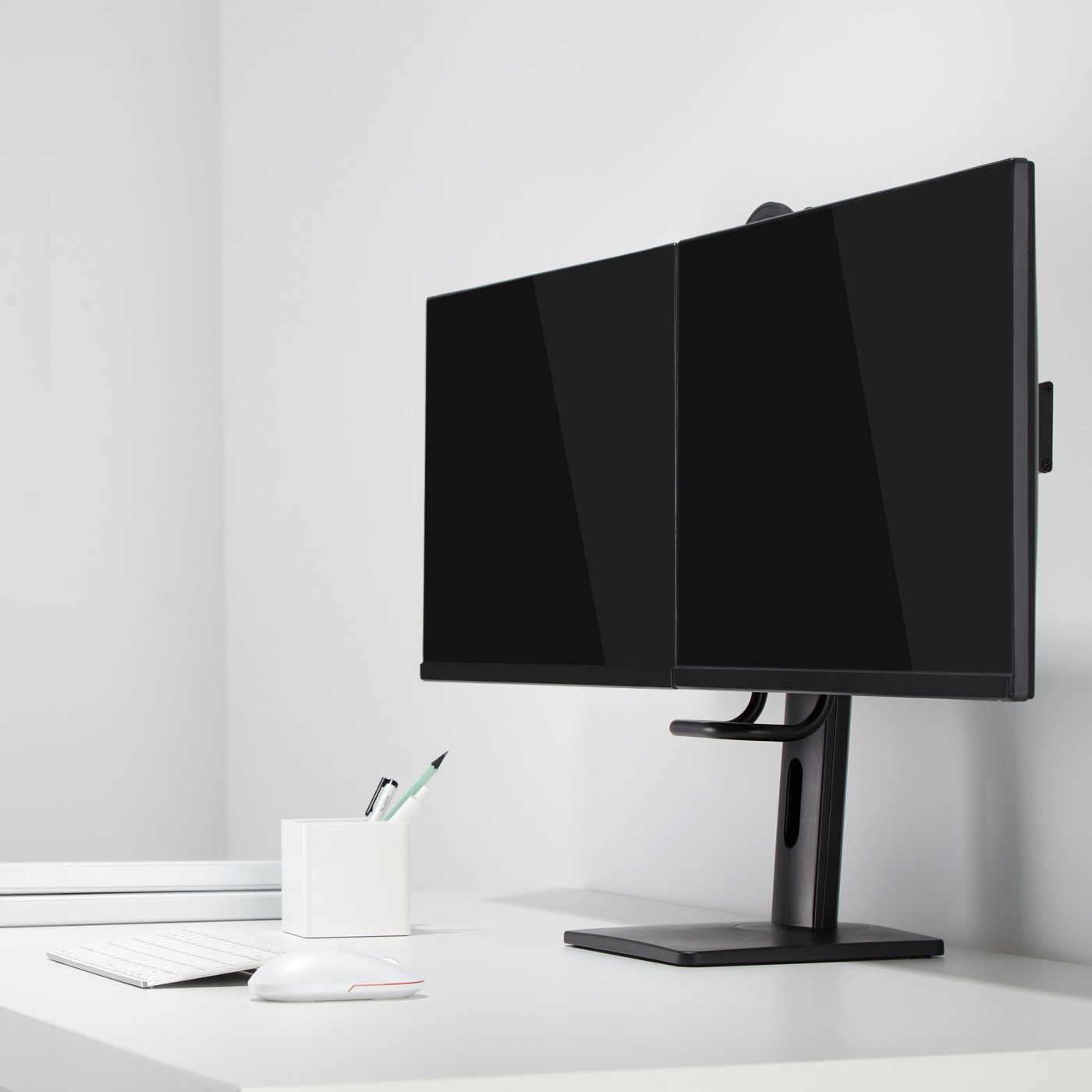 Plexgear Justerbart skärmstativ för 2 skärmar 17-27”