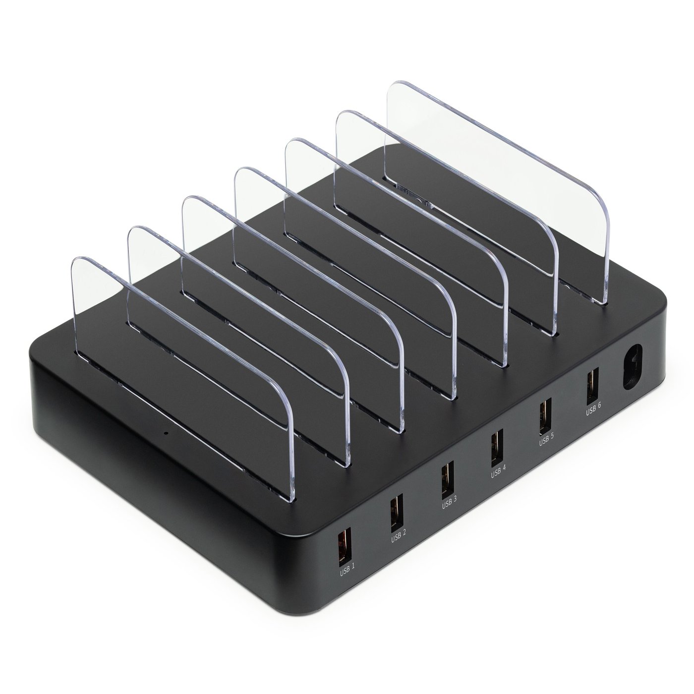 Linocell USB-laddstation med ställfunktion 6 portar
