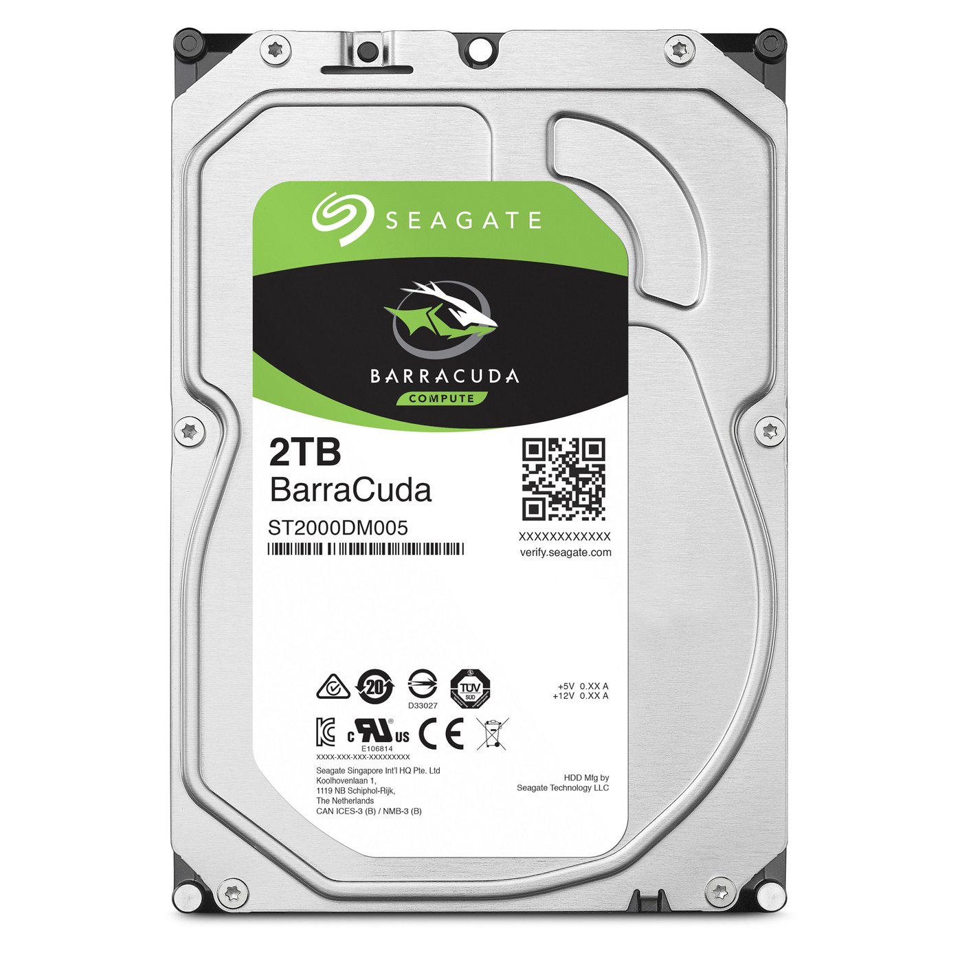 Seagate Barracuda Desktop Intern hårddisk 3,5” 2 TB