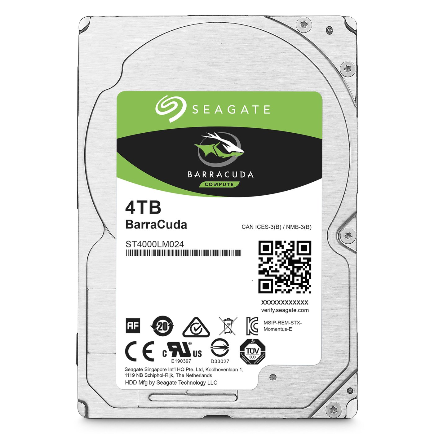 Seagate Barracuda Desktop Intern hårddisk 3,5” 4 TB