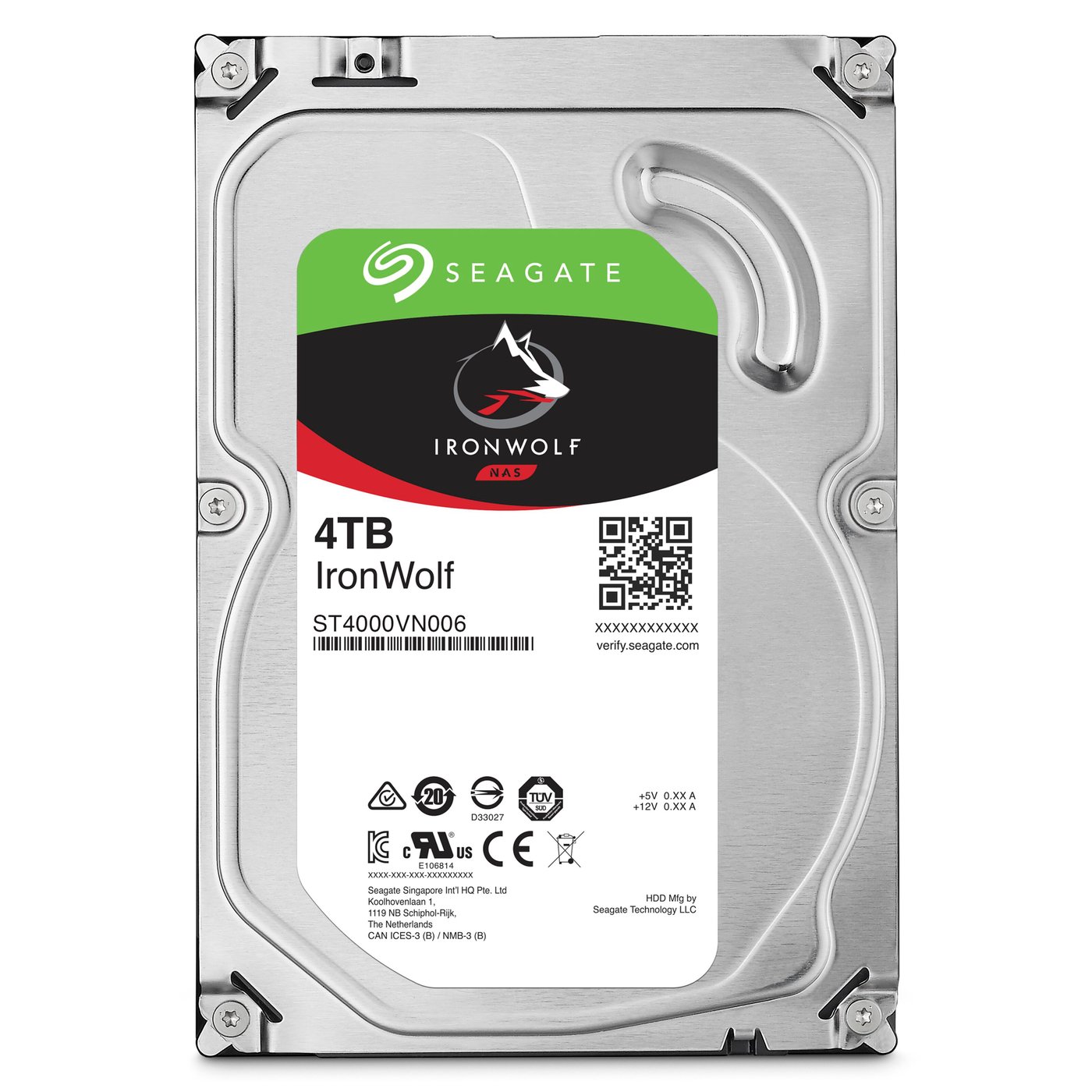 Seagate Ironwolf Intern harddisk 3,5" 4 TB