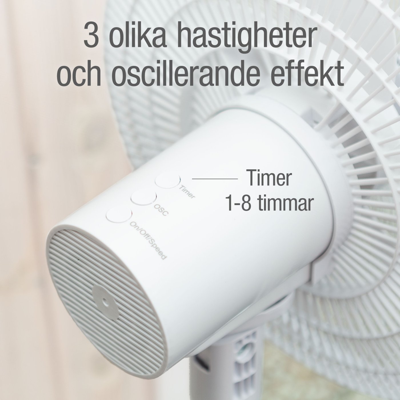 Rubicson Golvfläkt med fjärrkontroll Ø35 cm