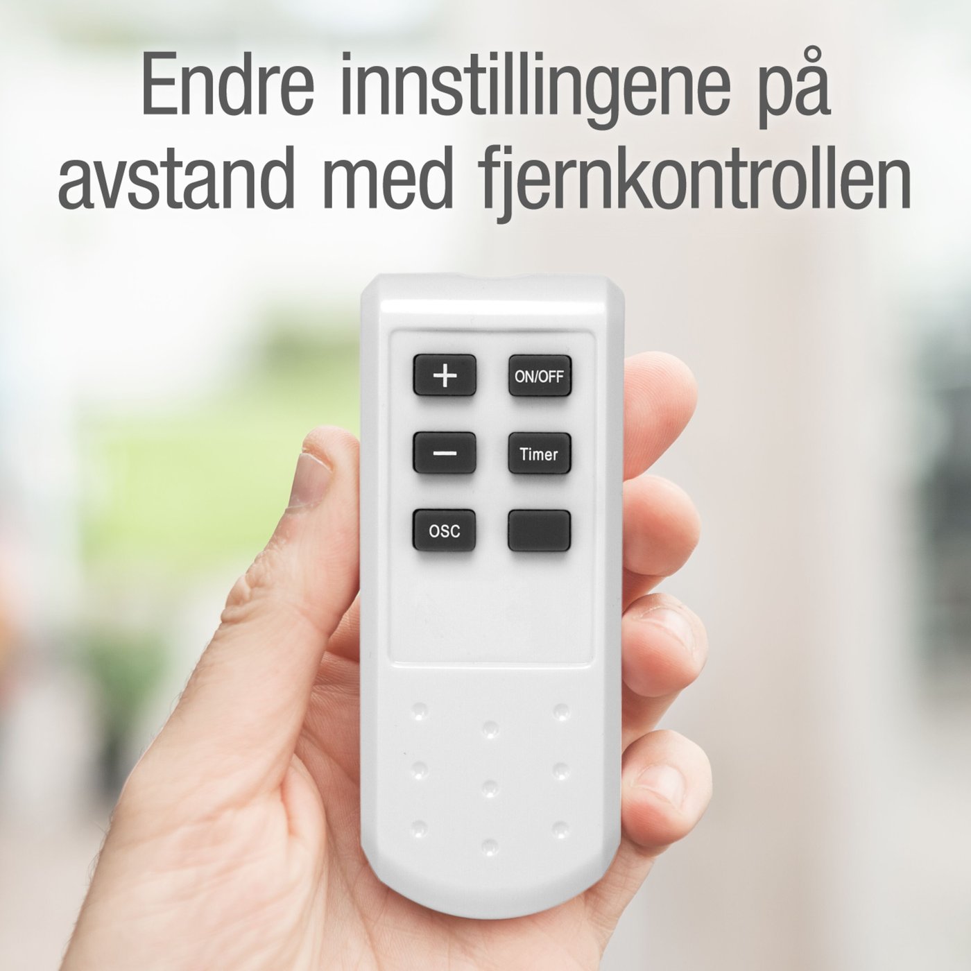 Rubicson Gulvvifte med fjernkontroll Ø35 cm