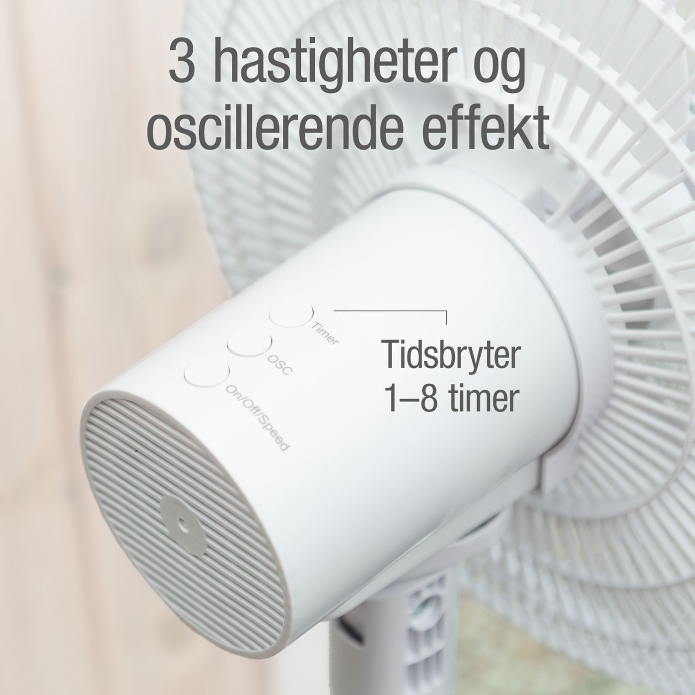 Rubicson Gulvvifte med fjernkontroll Ø35 cm