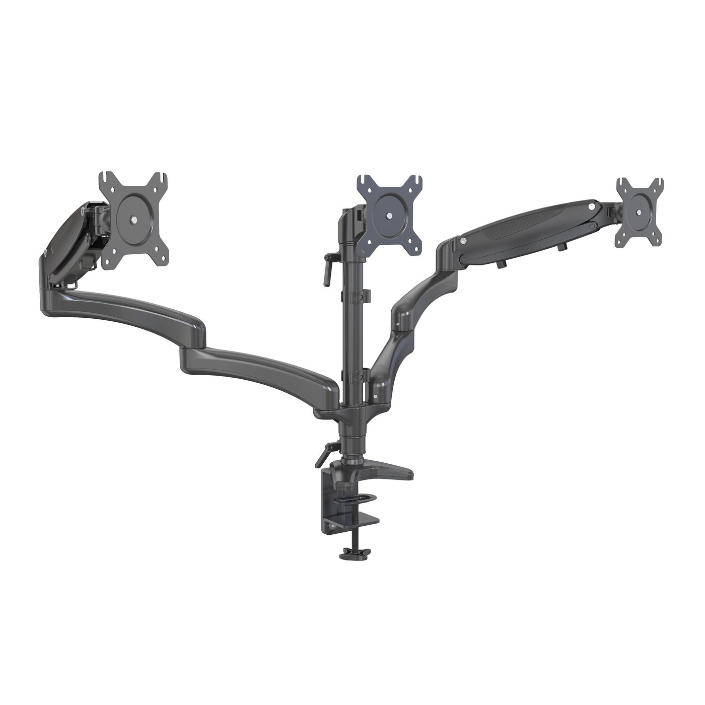 Plexgear Bordsfäste med 3 armar för skärmar på 13-32"