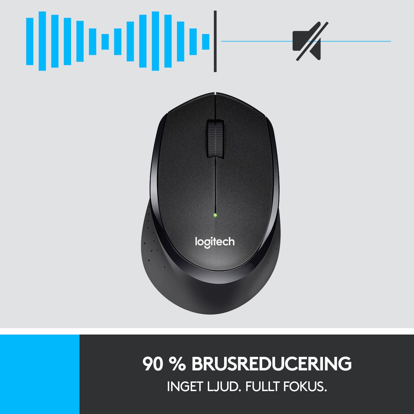 Logitech M330 Silent Tyst trådlös mus